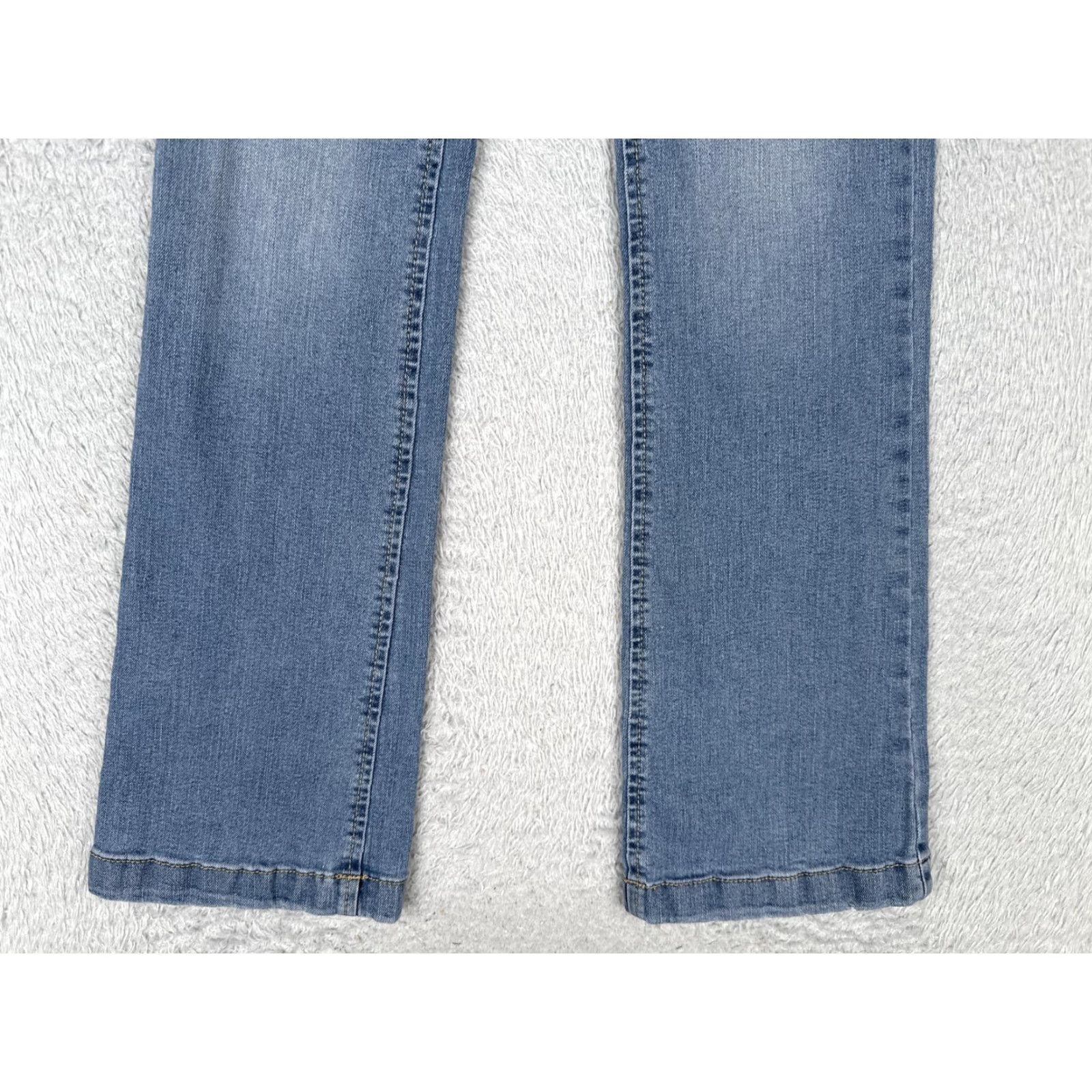 Vintage No Boundaries Jeans Womens High Rise Bootcut Juniors Light Wash Stretch 22x31 Size 25" / US 0 / IT 36 - 2 Thumbnail