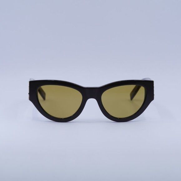 Saint Laurent Paris Saint Laurent SLM94 010 Sunglasses Brown Cat Eye Frame Size ONE SIZE - 4 Thumbnail