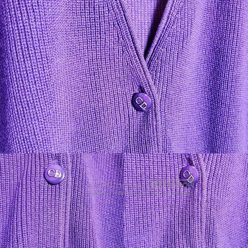 Dior Dior Purple Long Sleeve Cardigan for Women . Size L / US 10 / IT 46 - 4 Thumbnail