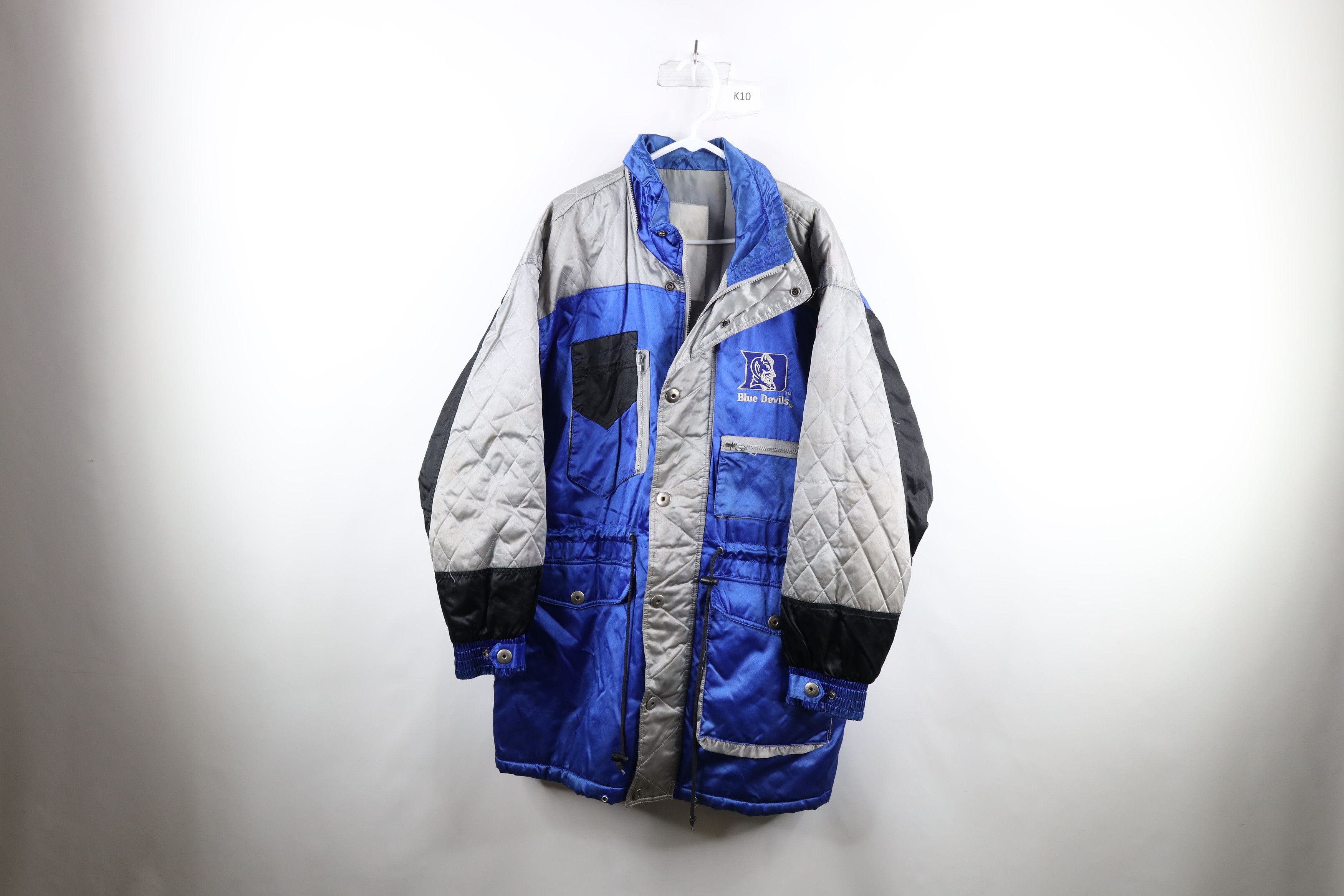 image of Vintage 90's Spell Out Duke University Winter Parka Jacket, Men's (Size 2XL)