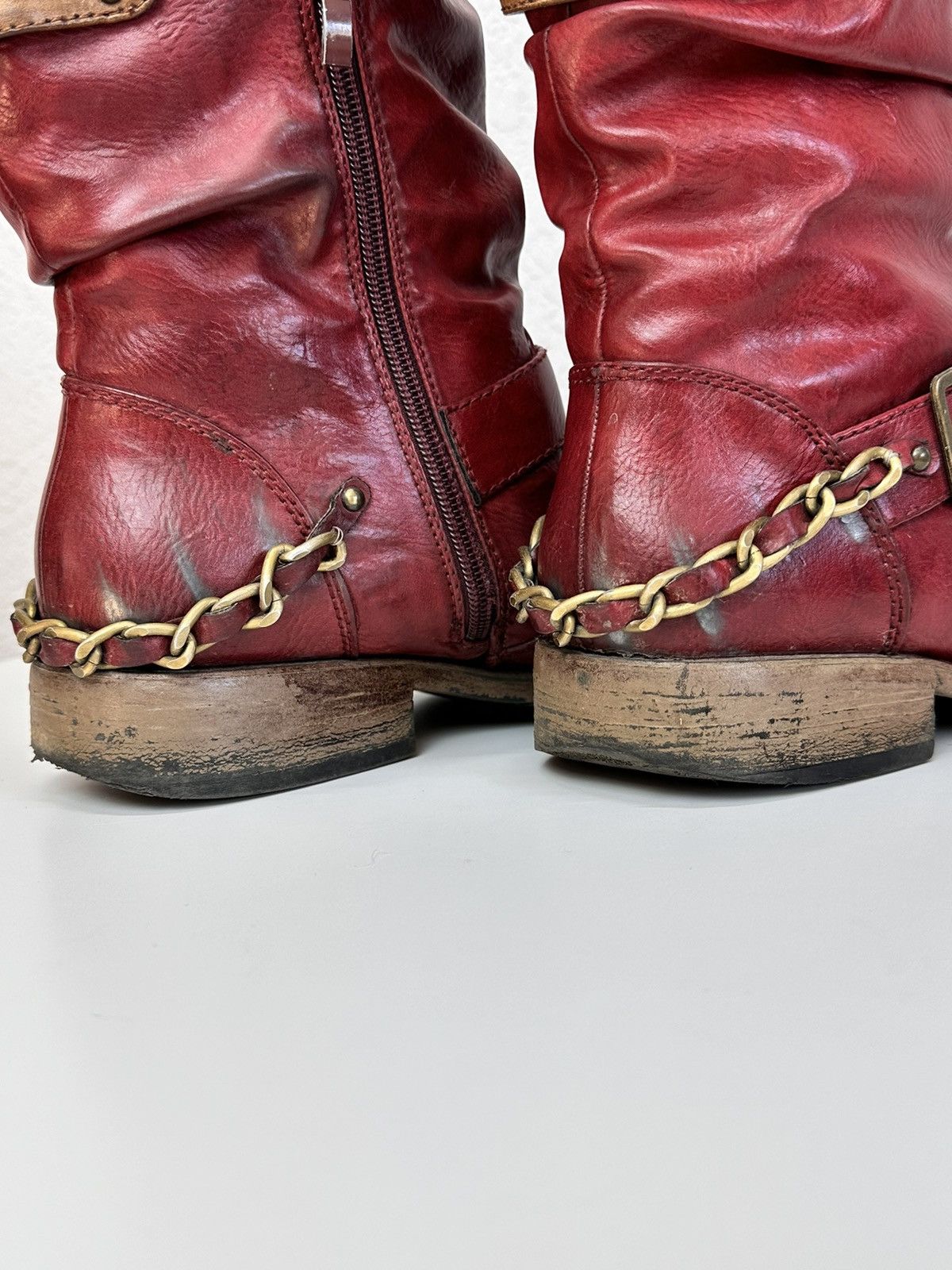 If Six Was Nine Vintage Real Leather Boots Hight As 98 Guidi Style Rick 424 Size US 9 / IT 39 - 8 Thumbnail