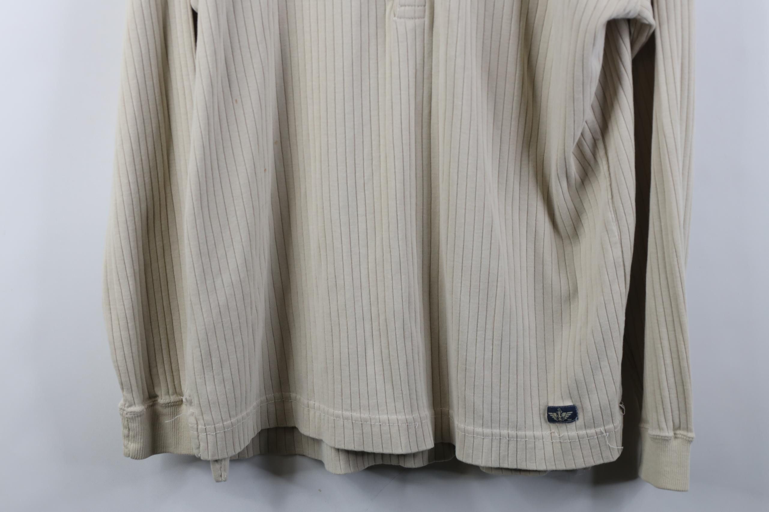 Vintage Vintage 90s Streetwear Thermal Ribbed Knit Henley T-Shirt Size US M / EU 48-50 / 2 - 3 Thumbnail