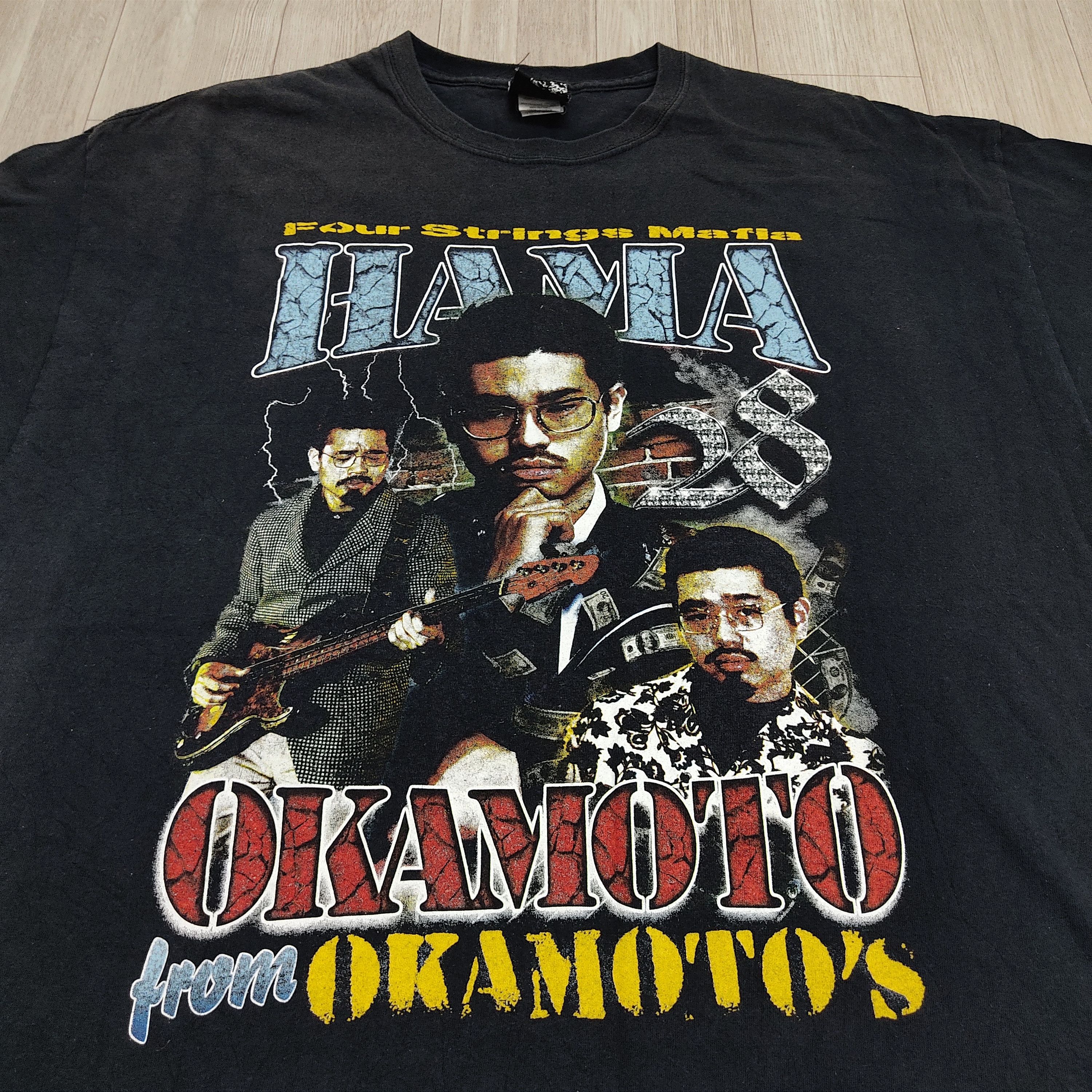 Band Tees Vtg Big Print HAMA OKAMOTO Four Strings Mafia T-shirt Size US XL / EU 56 / 4 - 3 Thumbnail
