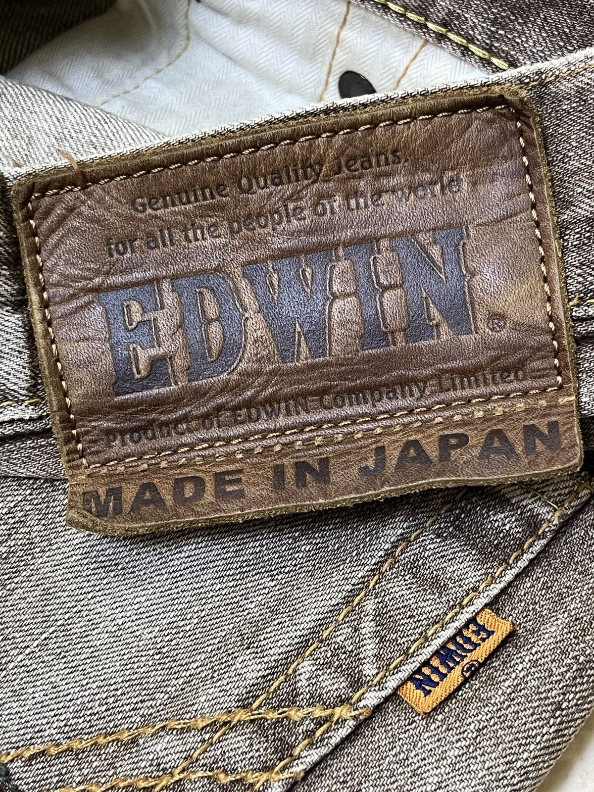 Edwin SICK🔥VINTAGE EDWIN 505V DISTRESSED REDLINE SELVEDGE JEANS Size US 32 / EU 48 - 19 Thumbnail