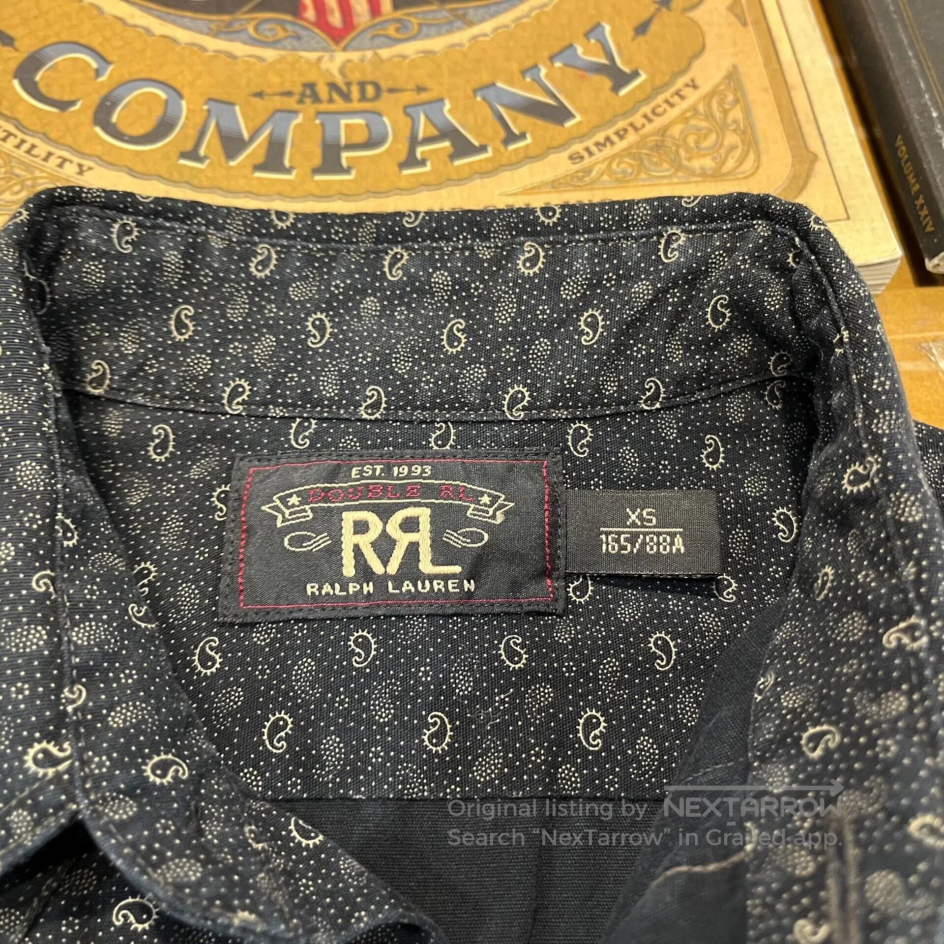 RRL Ralph Lauren RRL Double RL Bandana Western Shirt. Size US XS / EU 42 / 0 - 5 Thumbnail