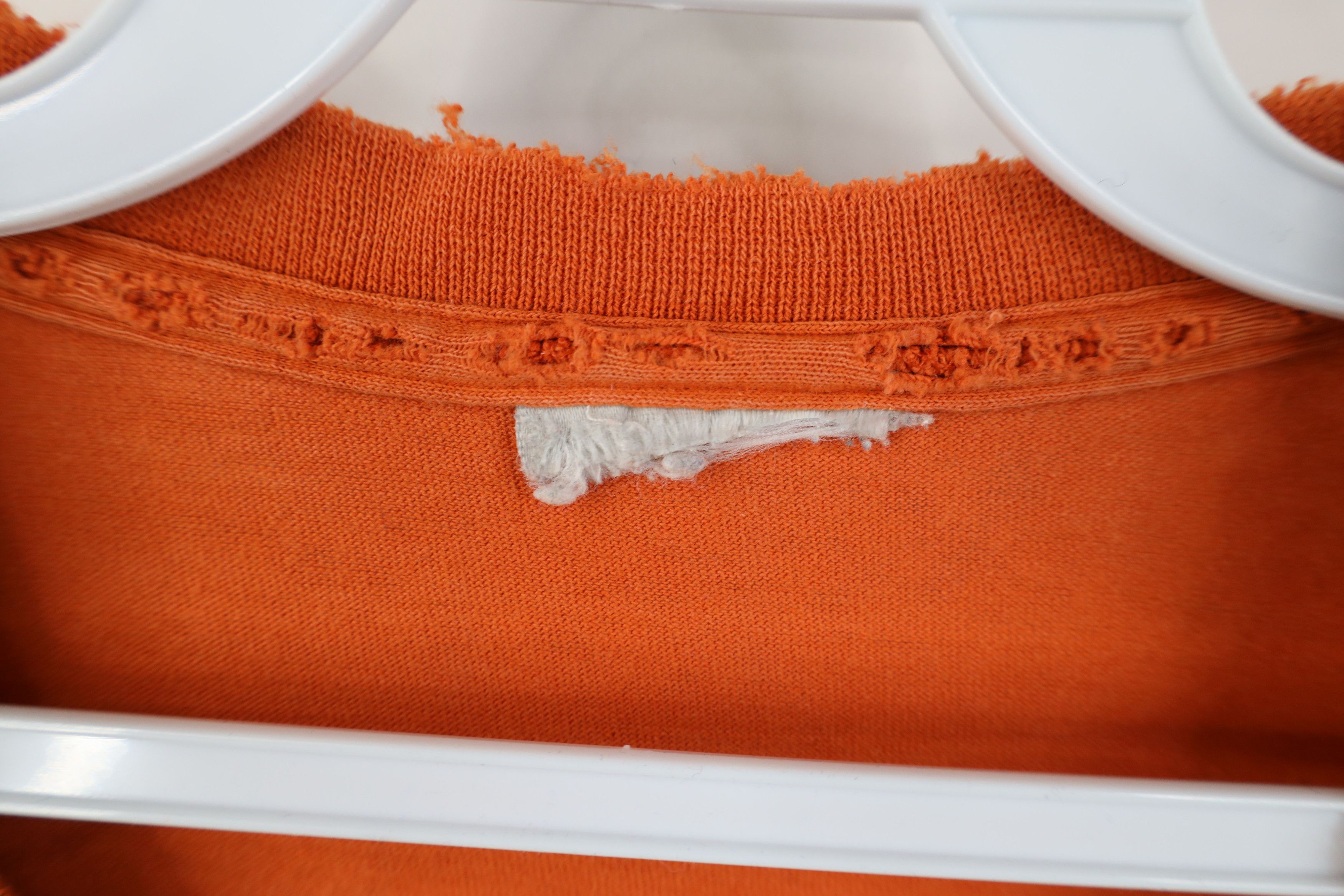 Nike Vintage 90s Y2K Nike Scott Big Center Swoosh T-Shirt Orange Size US XL / EU 56 / 4 - 9 Thumbnail