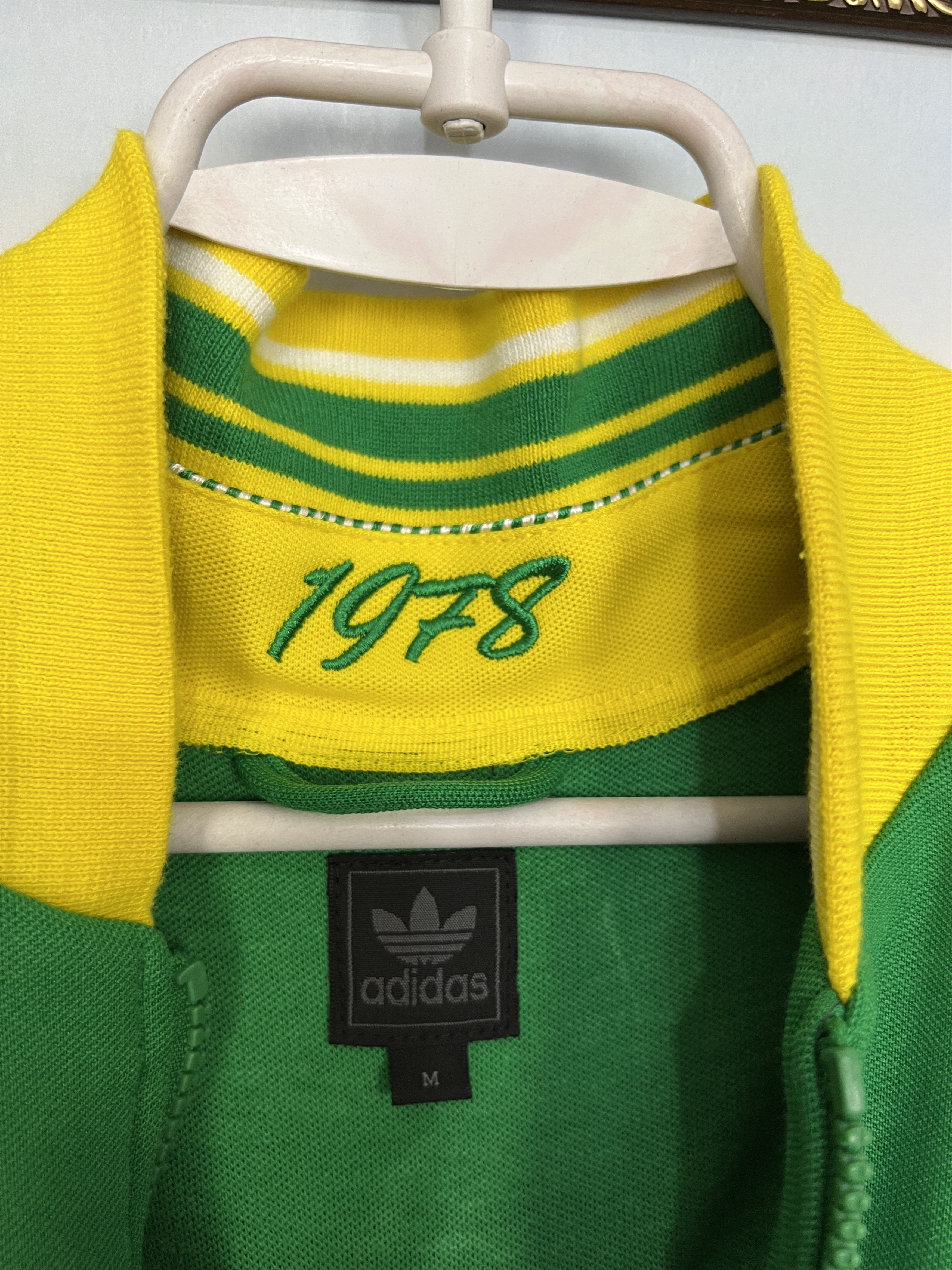 Adidas Originals Brazil Football Jacket Soccer World Cup Track Top Size US M / EU 48-50 / 2 - 7 Thumbnail