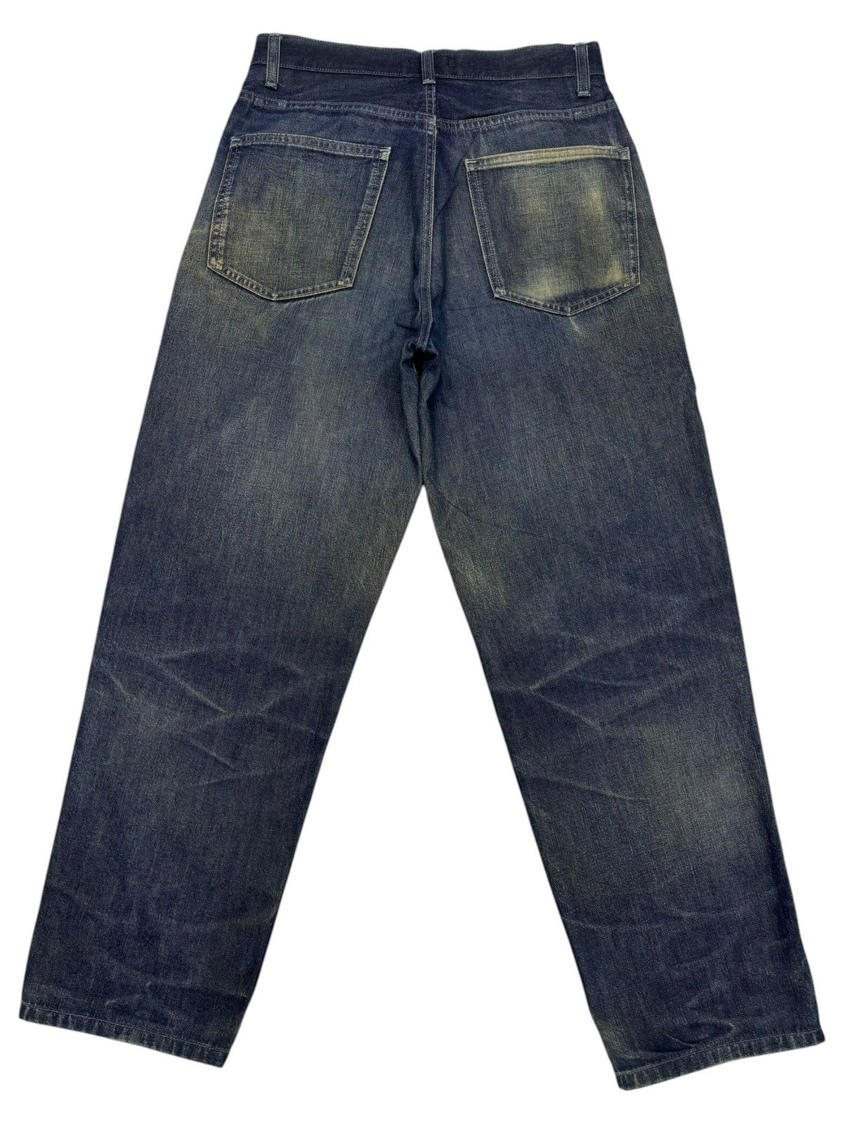 Kapital UNIQLO RUSTY MUD WASH WIDE LOOSE DISTRESSED DENIM JEANS Size US 28 / EU 44 - 8 Thumbnail