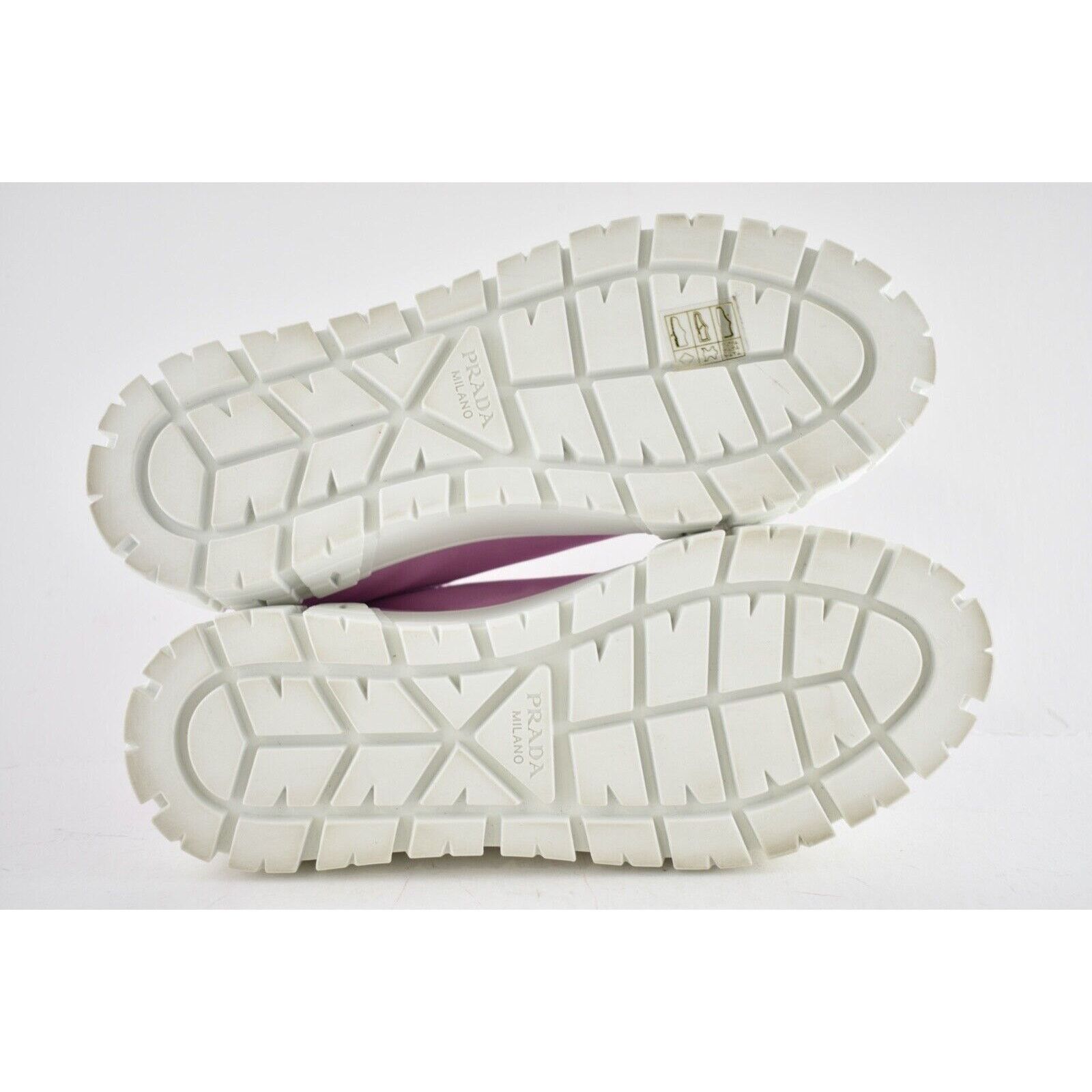 Prada Platform Lug Sole Lace Up Flat Low Top Trainer Sneaker 37 Size US 7 / IT 37 - 10 Thumbnail