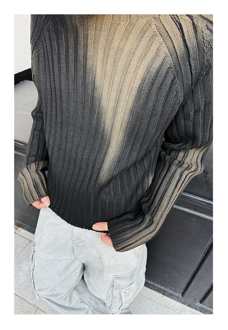Tie Dye Stripe Knit Sweater