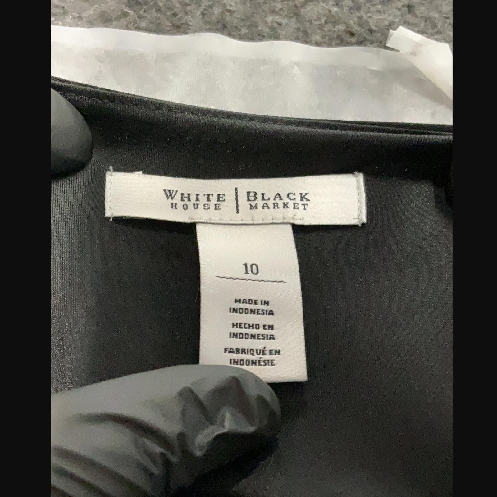Other White House Black Market Black Sleeveless Romper Size 10 Size 32" / US 10 / IT 46 - 4 Thumbnail