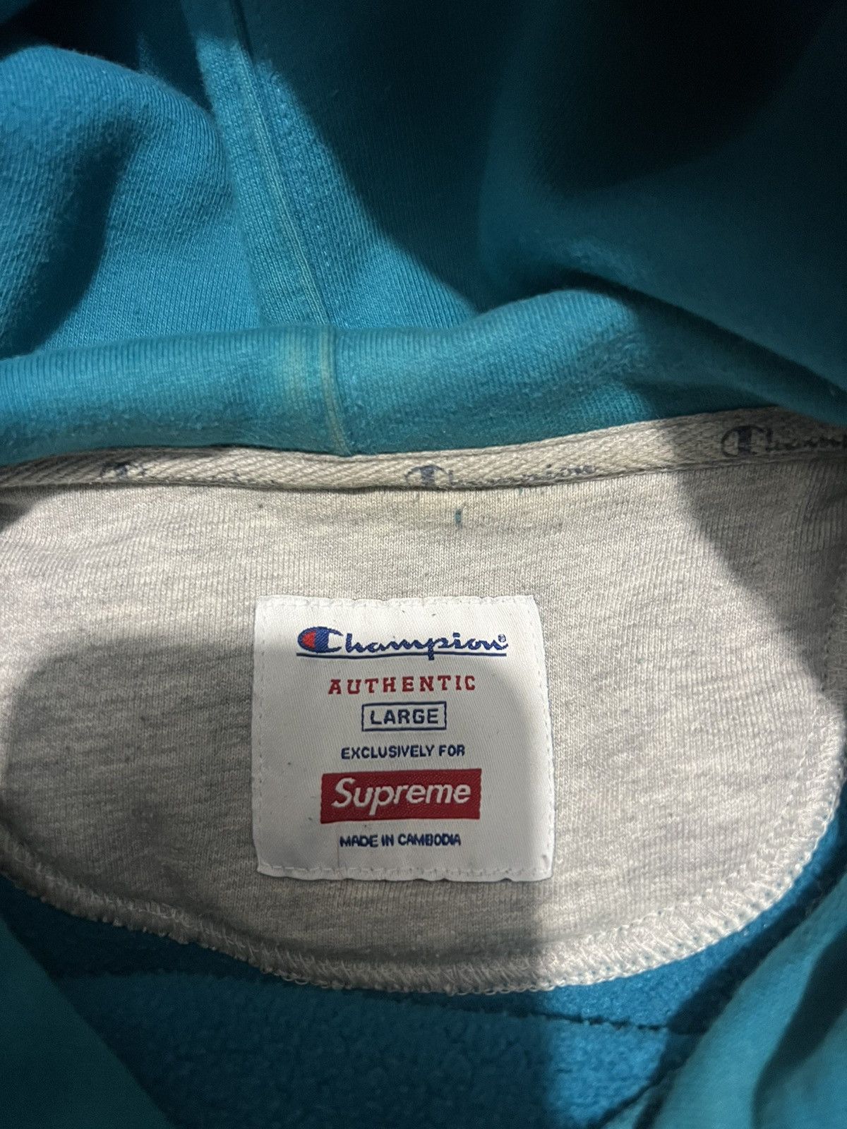 Champion × Supreme Supreme x Champion Hoodie Size US L / EU 52-54 / 3 - 4 Thumbnail