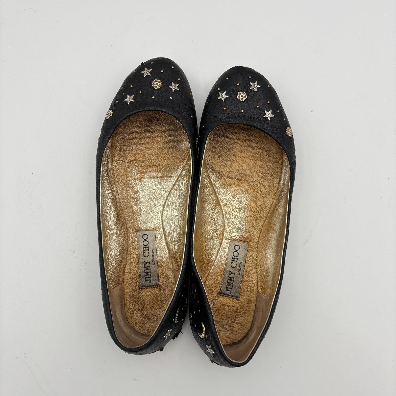 Jimmy Choo Jimmy Choo Star Studded Leather Ballet Flats Women's 40 Size US 10 / IT 40 - 6 Thumbnail