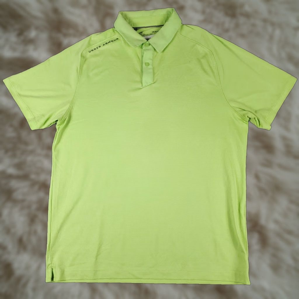 Under Armour Under Armour Polo Shirt Mens Size Large Green Golf Casual Short Sleeve Polo Shirt Under Armour Mens Large Green Golf Casual Short Sleeve Shirt Size US L / EU 52-54 / 3 - 1 Thumbnail