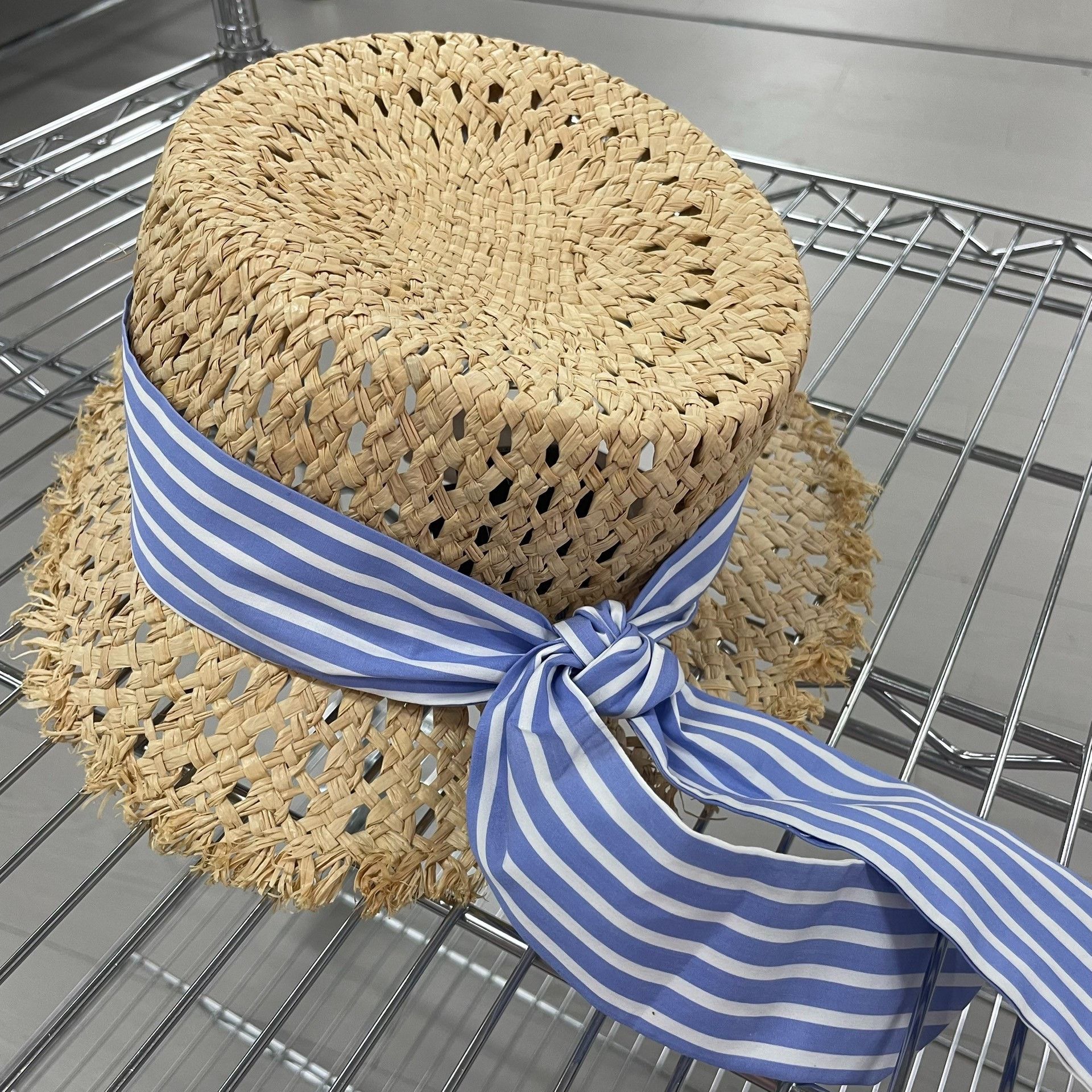 Miu Miu Miu Miu Knit Striped Blue Hat S Men Size ONE SIZE - 1 Thumbnail