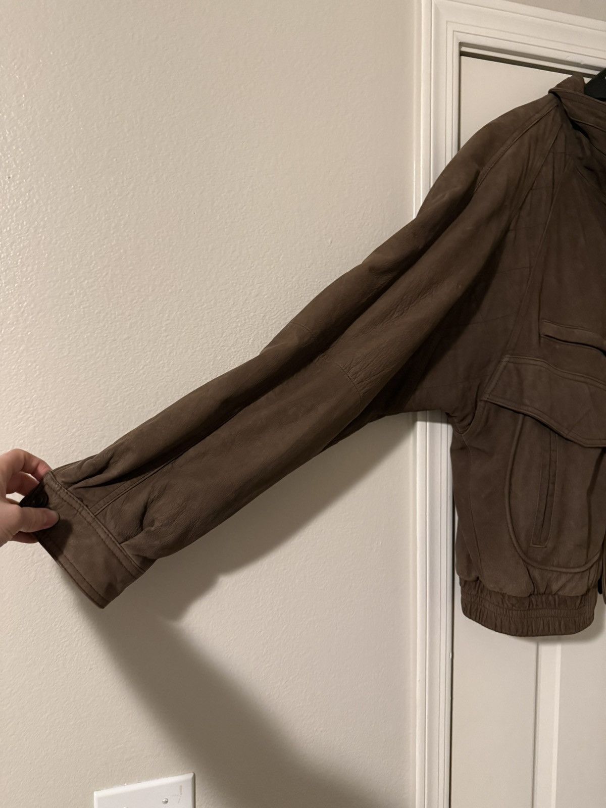 Adventure Bound Brown Aviator Leather Jacket Size US L / EU 52-54 / 3 - 3 Thumbnail