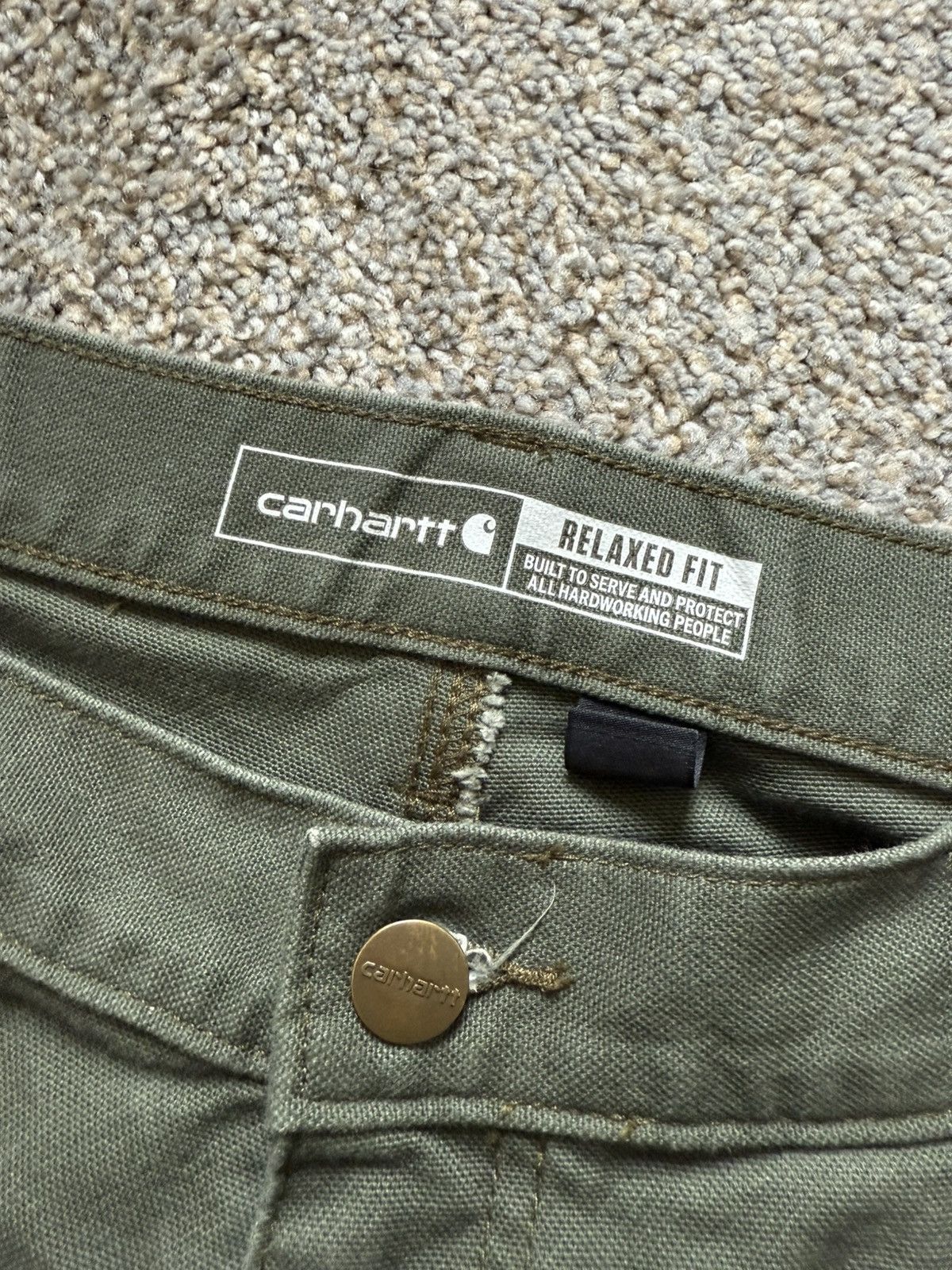 Carhartt Carhartt Rugged Flex Relaxed Fit Cargo Pants 36x30 Olive Size US 36 / EU 52 - 3 Thumbnail