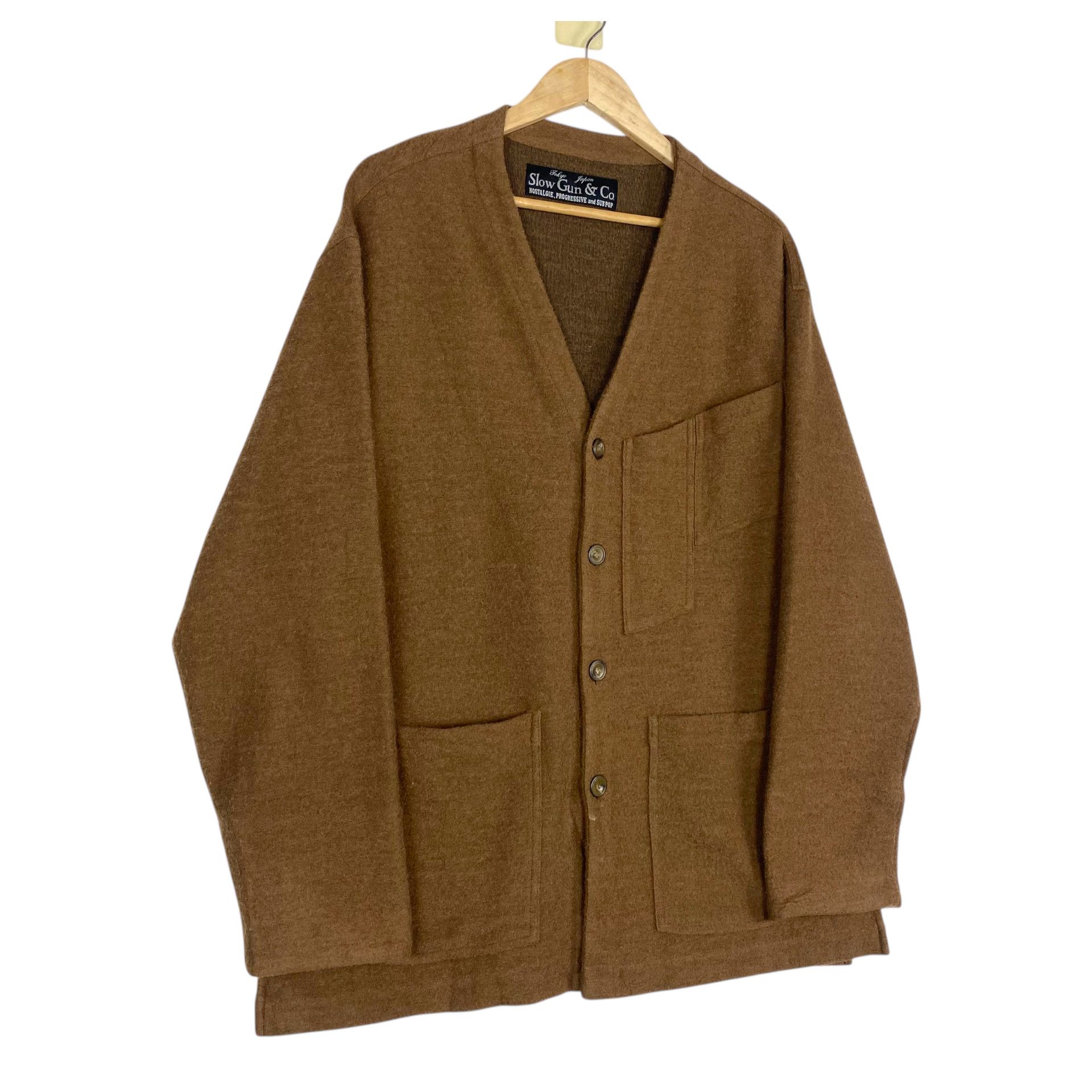 Junya Watanabe 💥SLOW GUN & CO KNIT CARDIGAN JAPAN Size US XL / EU 56 / 4 - 3 Thumbnail