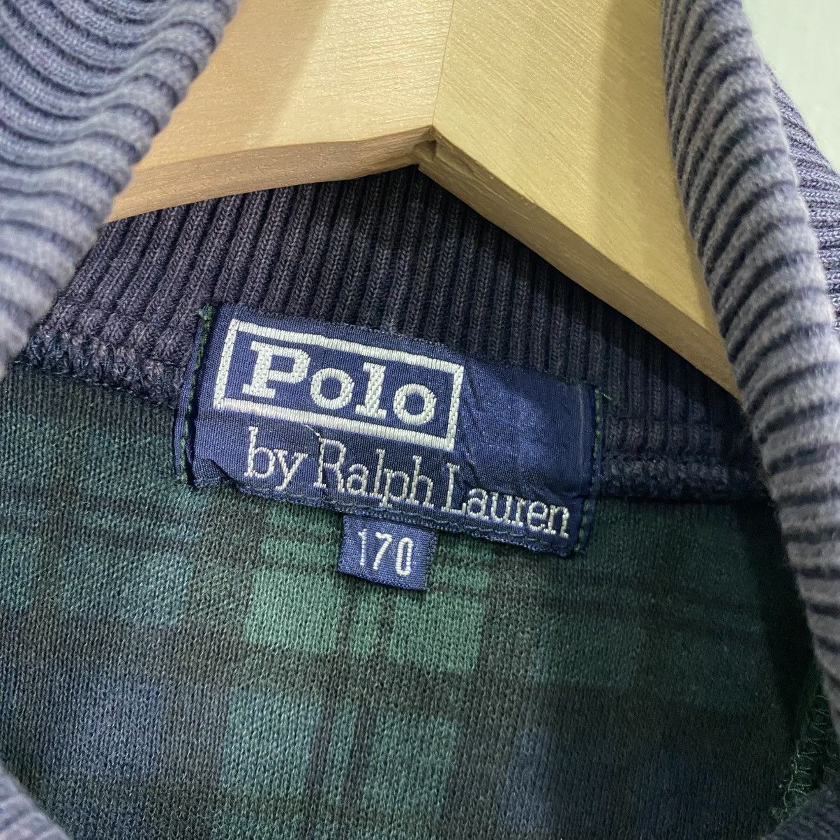 Polo Ralph Lauren VTG Polo Ralph Lauren Blackwatch Plaid Half-Zip Sweatshirt Size US M / EU 48-50 / 2 - 12 Thumbnail