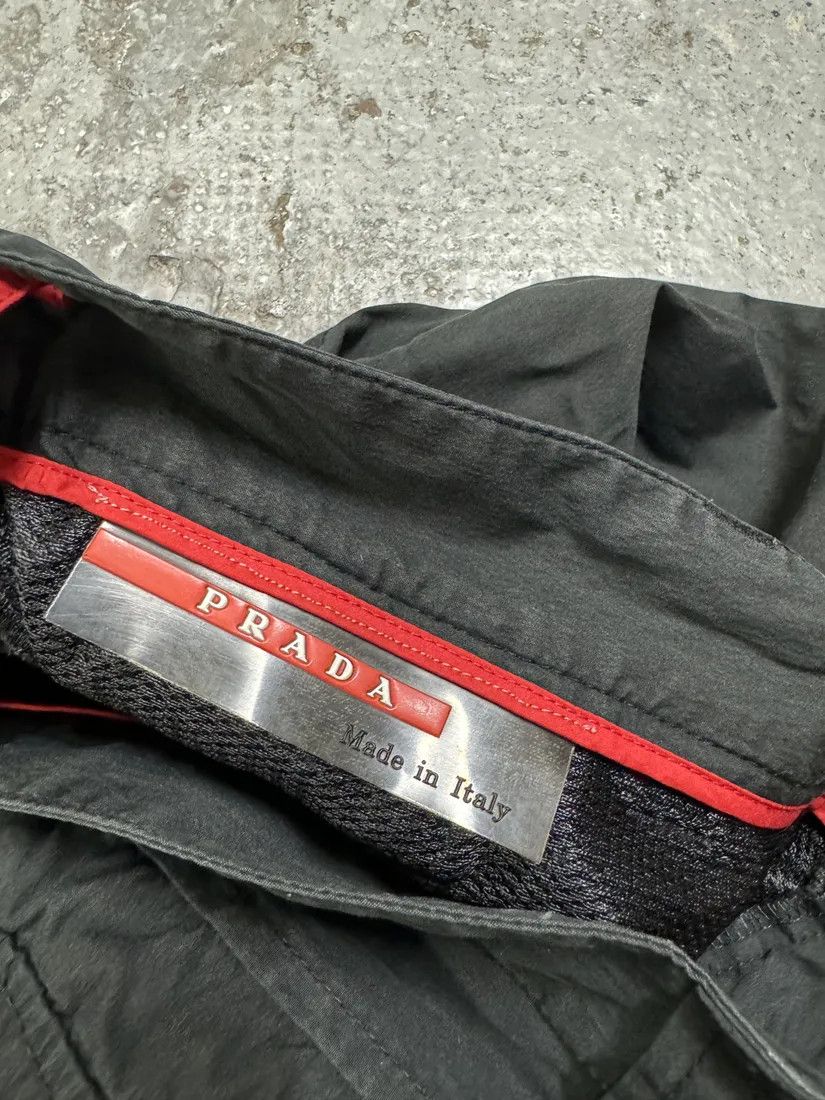 Prada × Vintage 2000s Prada Linea Rossa Black Soft Pants Size US 30 / EU 46 - 8 Thumbnail