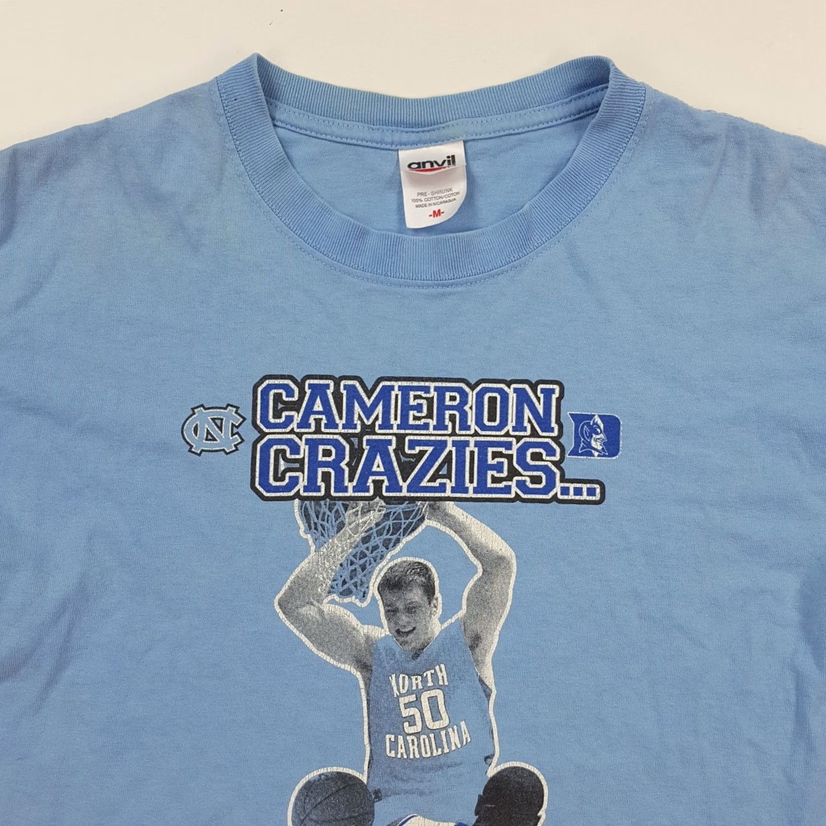 Anvil VINTAGE Duke Blue Devils Retro Y2K Basketball Size S School University T Shirt College Size US S / EU 44-46 / 1 - 2 Thumbnail