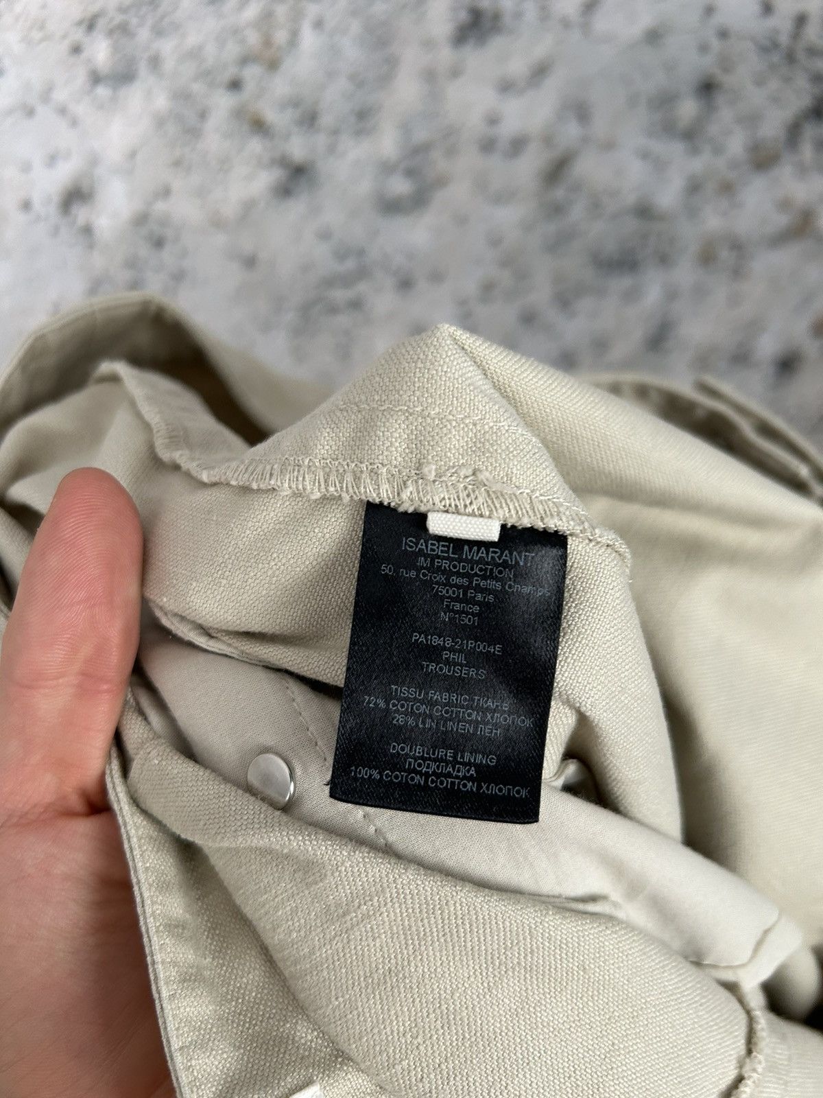 Isabel Marant Vintage Isabel Marant Etoile Beige Worker Pants Designer Size 30" / US 8 / IT 44 - 6 Thumbnail