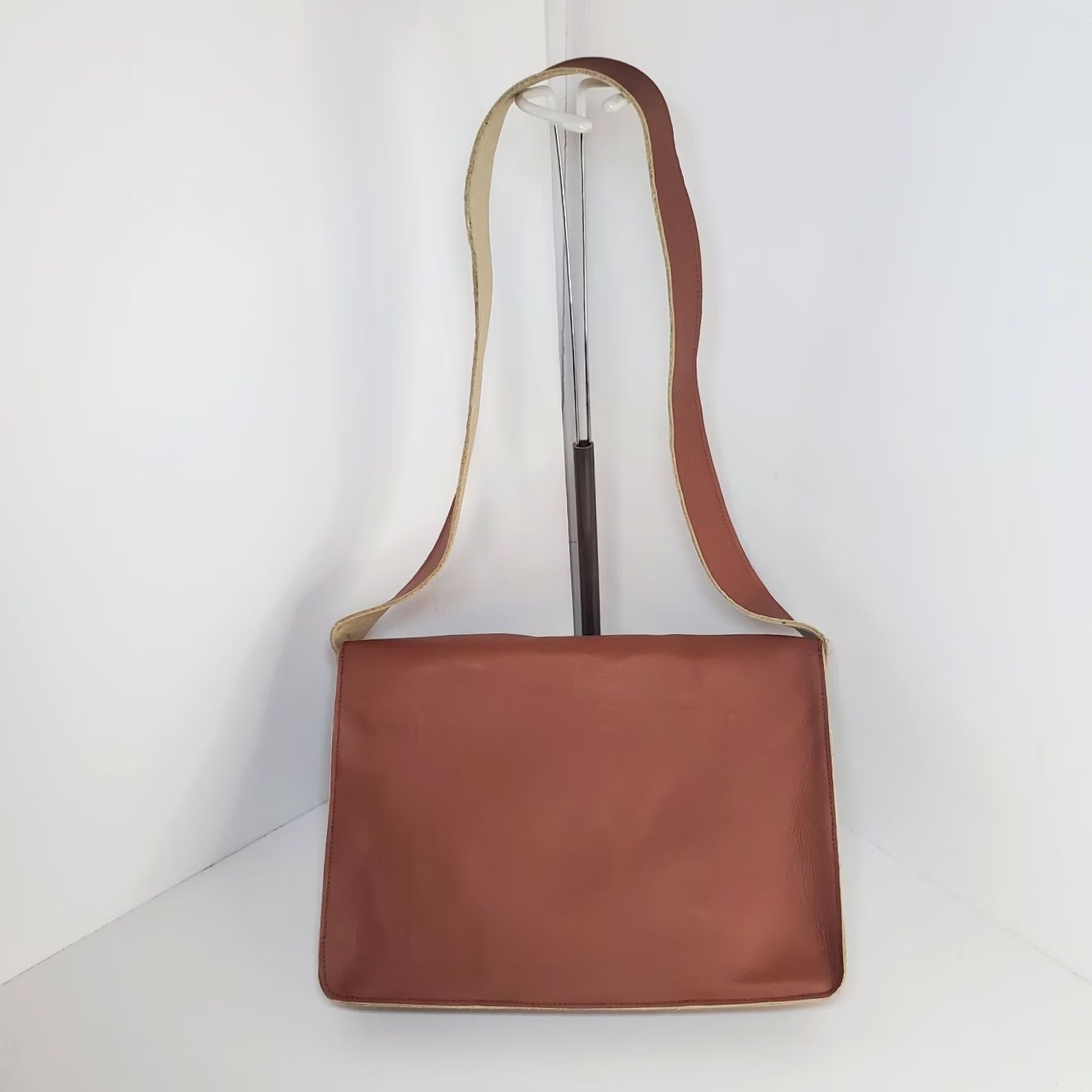 Vintage American Eagle Suede Leather Messenger Should Bag Small Nwot Size ONE SIZE - 5 Thumbnail