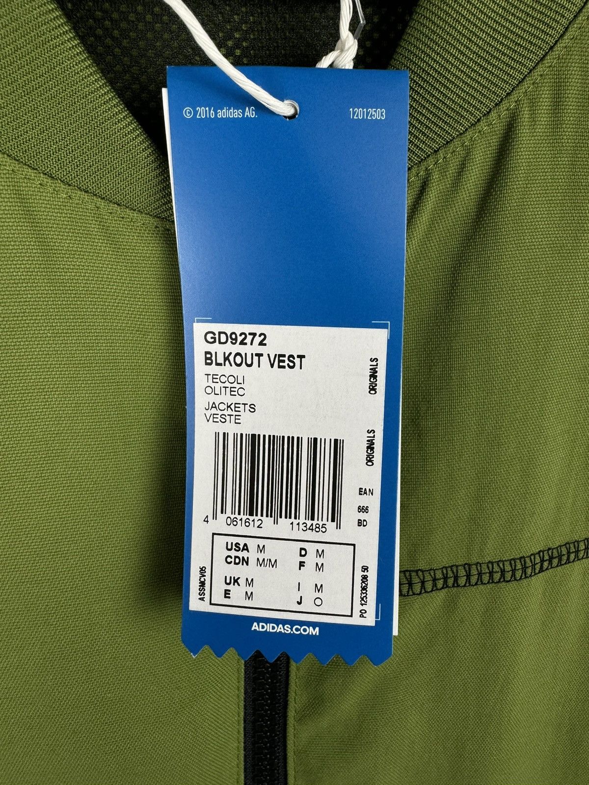 Adidas Adidas Originals Blackout Olive Pacific Tactical Vest Size US M / EU 48-50 / 2 - 6 Thumbnail