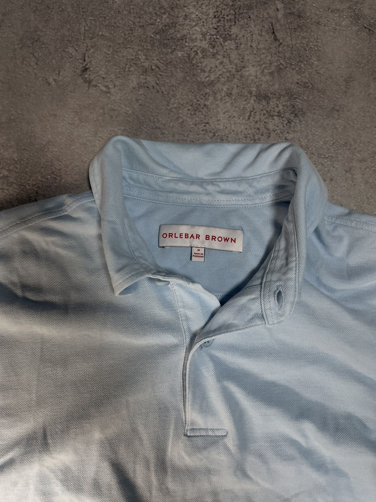 Orlebar Brown Orlebar Brown Tailored Fit Sky Cotton Pique Polo M Size US M / EU 48-50 / 2 - 4 Thumbnail