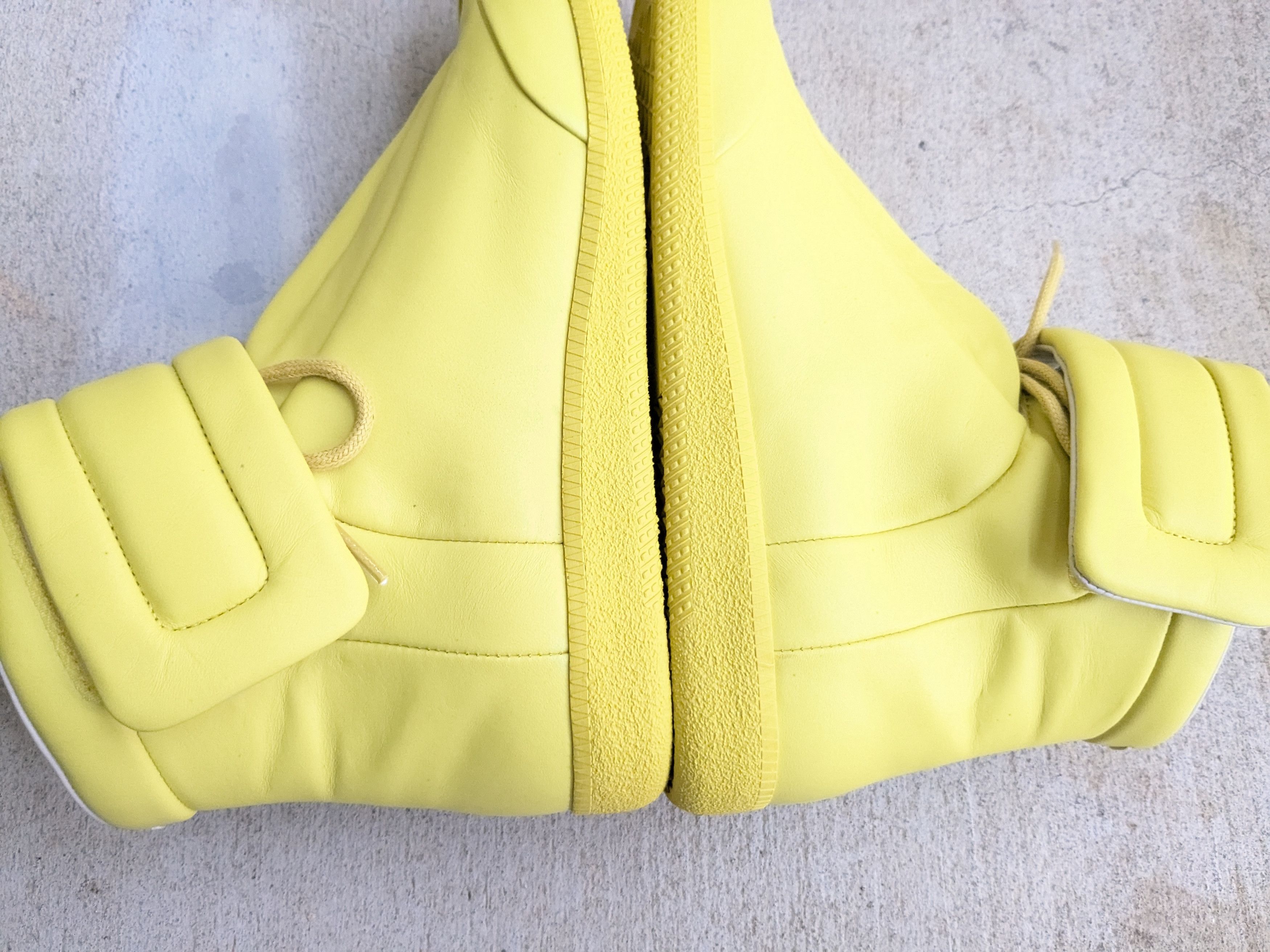 Maison Margiela Maison Margiela Future Neon Yellow 10 43 High Tops Leather Size US 10 / EU 43 - 13 Thumbnail