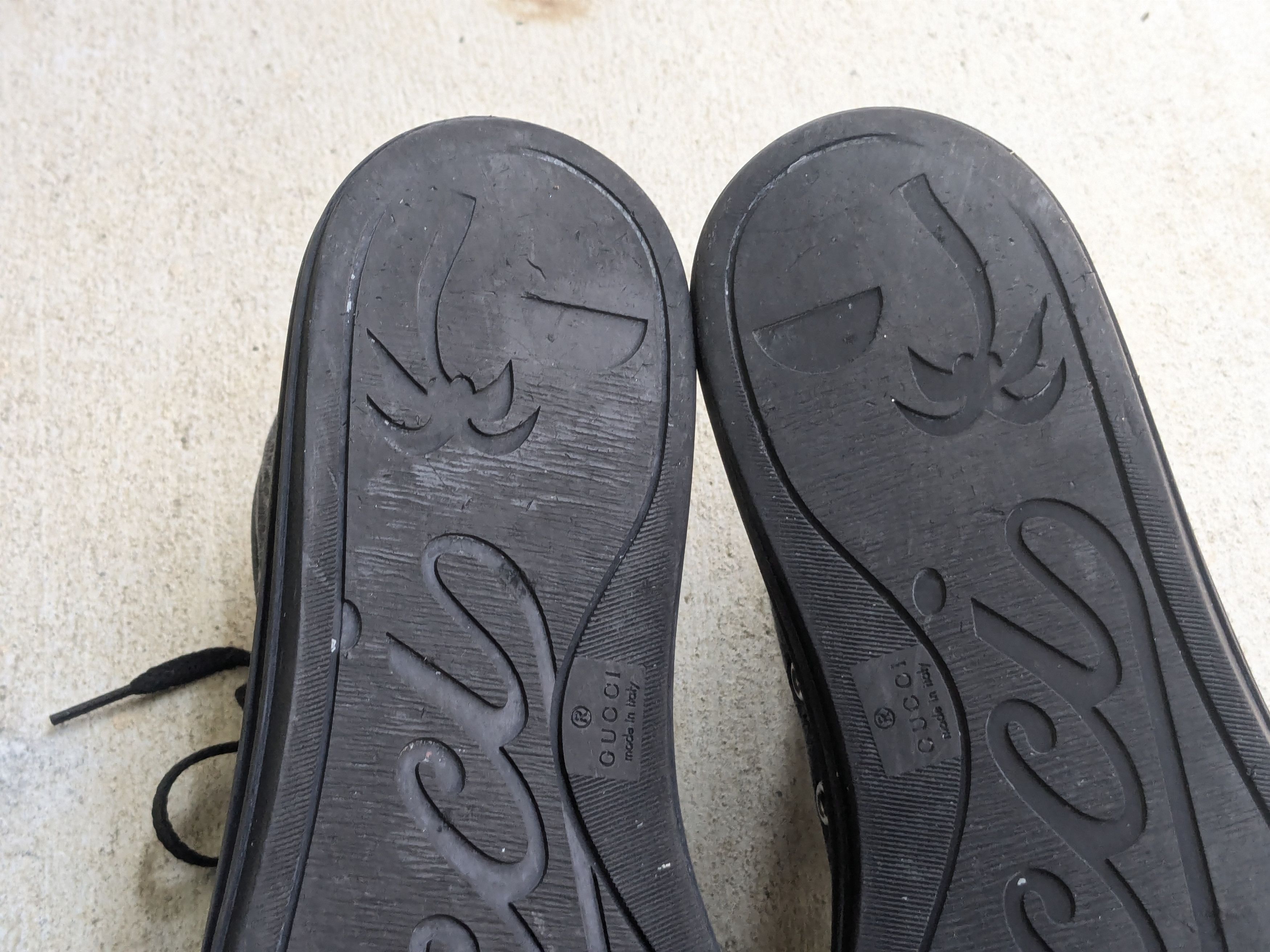 Gucci Gucci Guccissima Sneakers 10.5 Black Monogram Leather Size US 10.5 / EU 43-44 - 15 Thumbnail