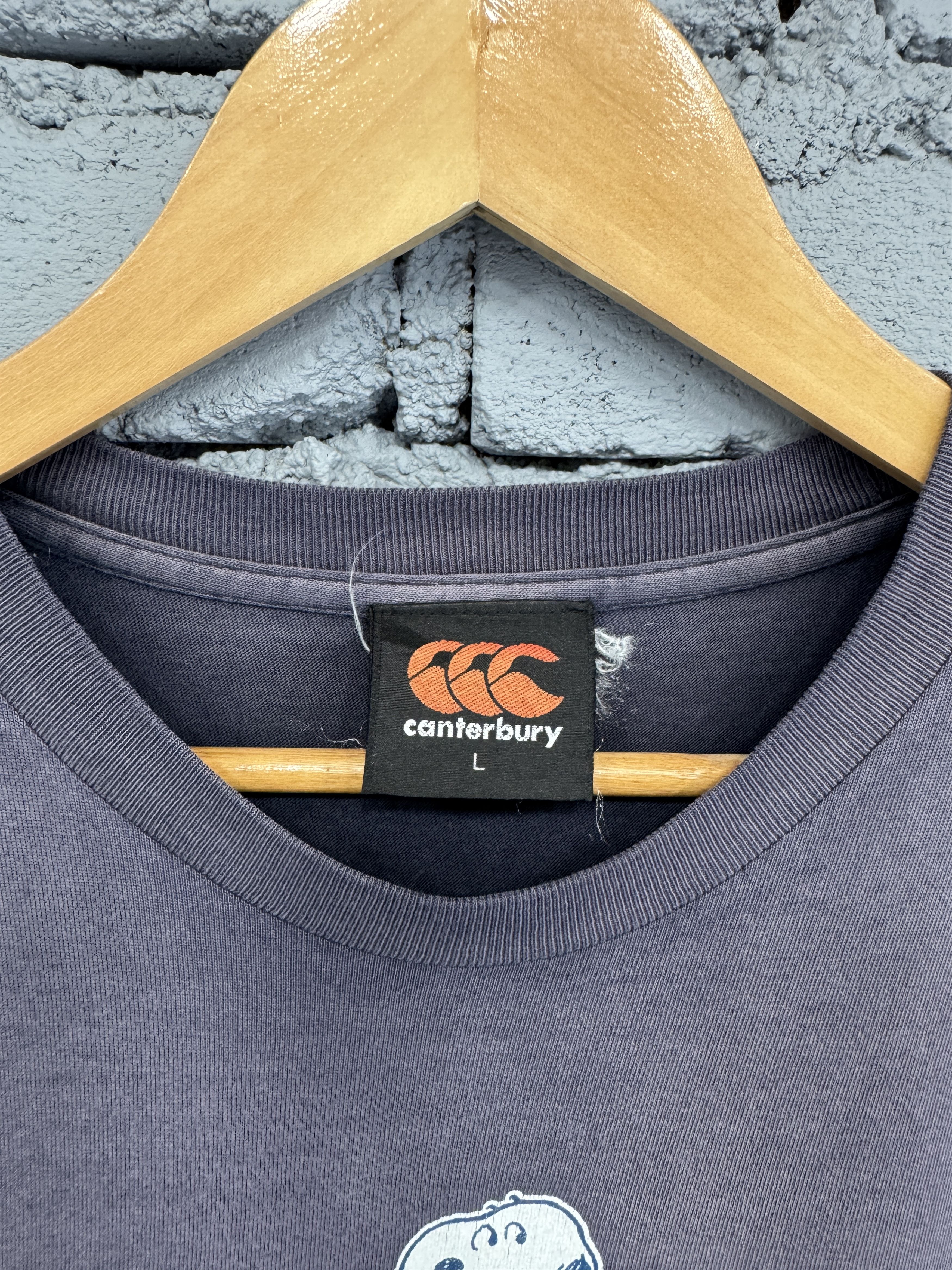 Canterbury of New Zealand Rare Vintage Canterbury x Peanuts Rugby Sunfaded Tshirt Size US L / EU 52-54 / 3 - 5 Thumbnail