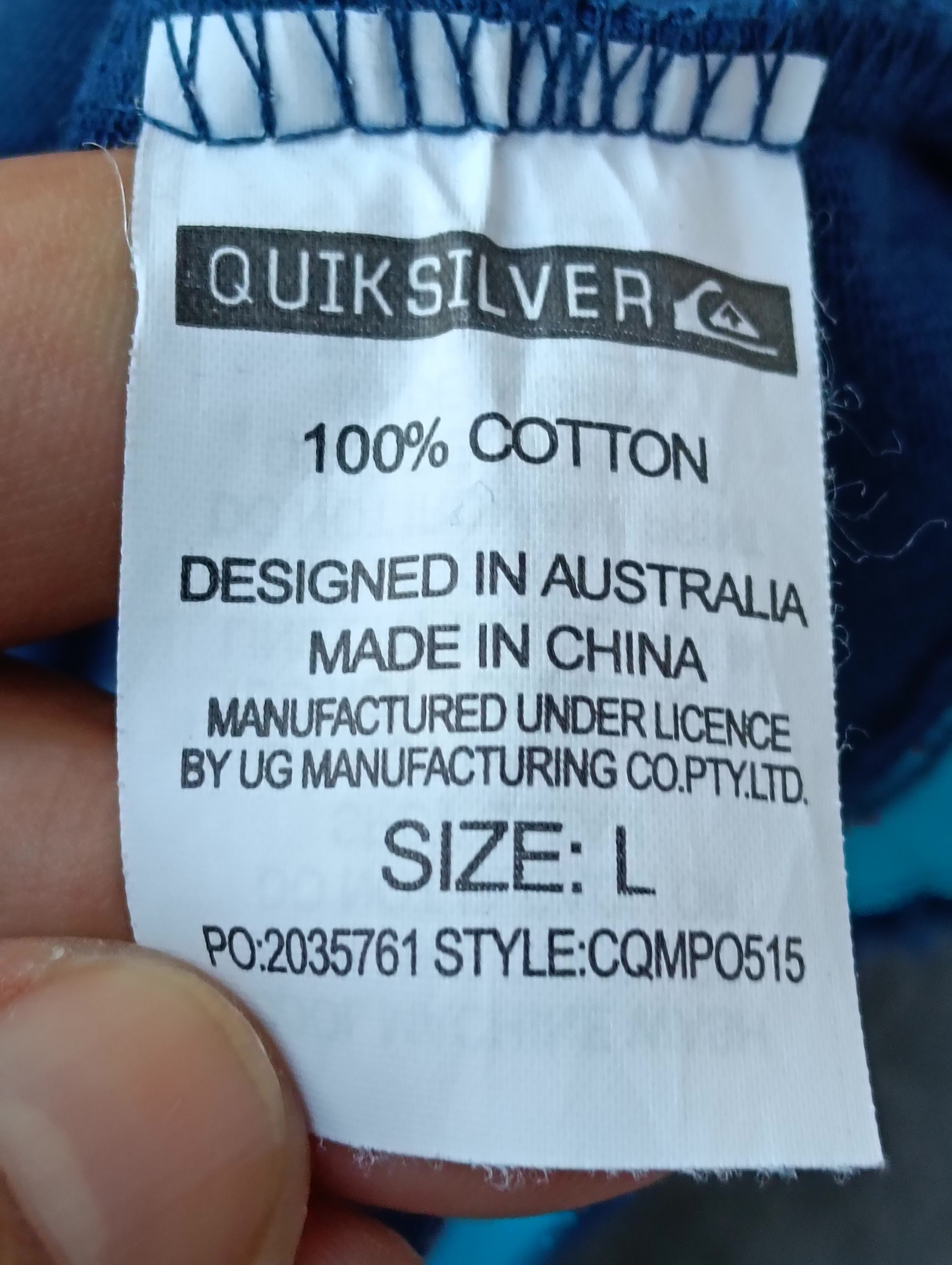 Quiksilver Vintage Quicksilver shirt Size US L / EU 52-54 / 3 - 7 Thumbnail