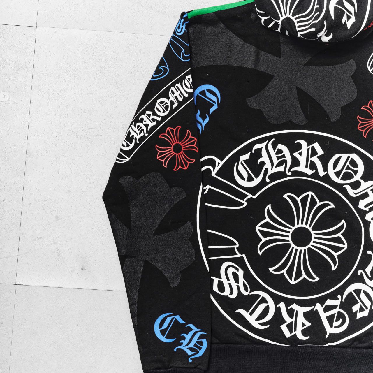 Chrome Hearts CHROME HEARTS Stencil Hoodie BLACK Size US S / EU 44-46 / 1 - 4 Thumbnail