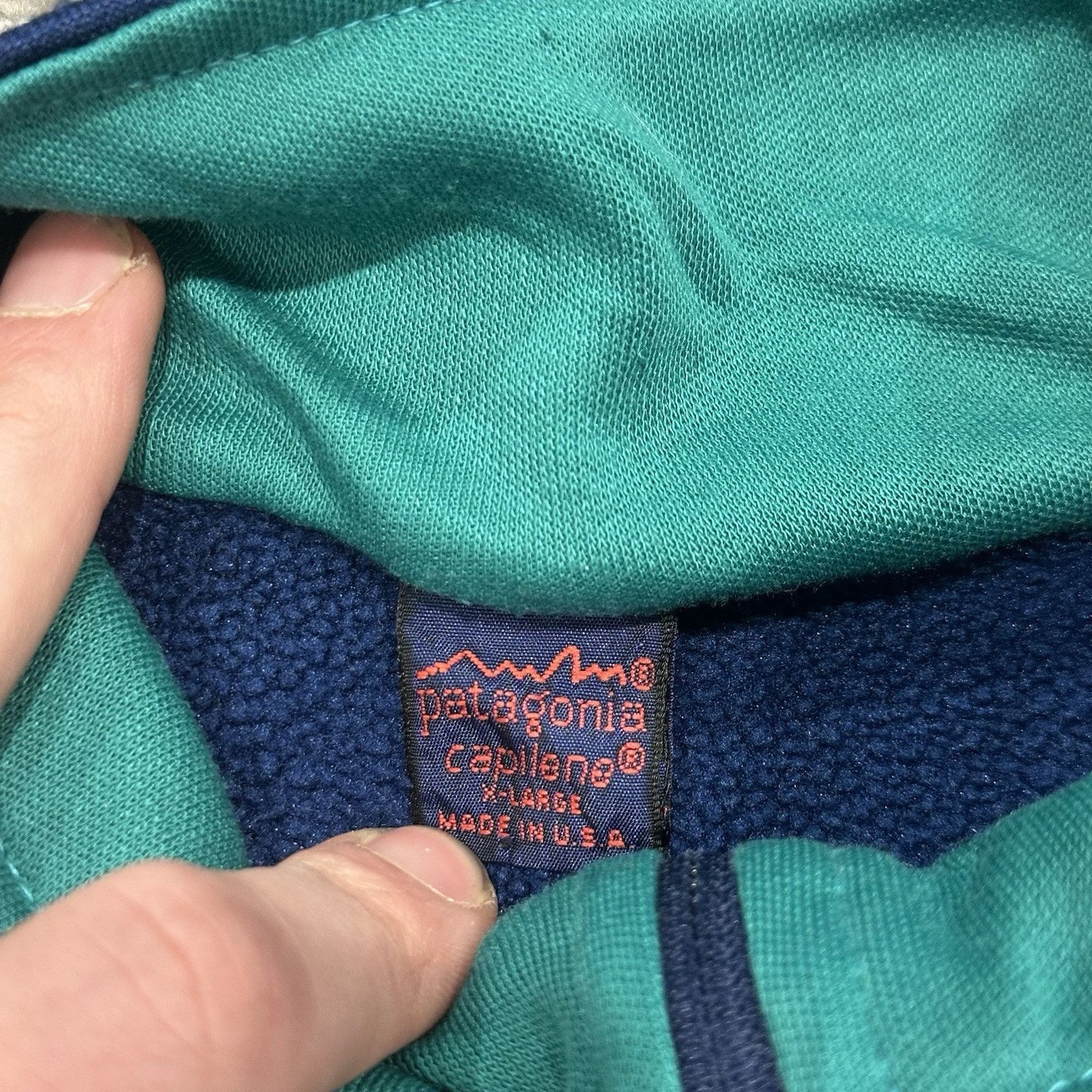 Patagonia Vtg Patagonia Womens XL Capilene Blue 1/4 Zip Baselayer 80s Size XL / US 12-14 / IT 48-50 - 4 Thumbnail