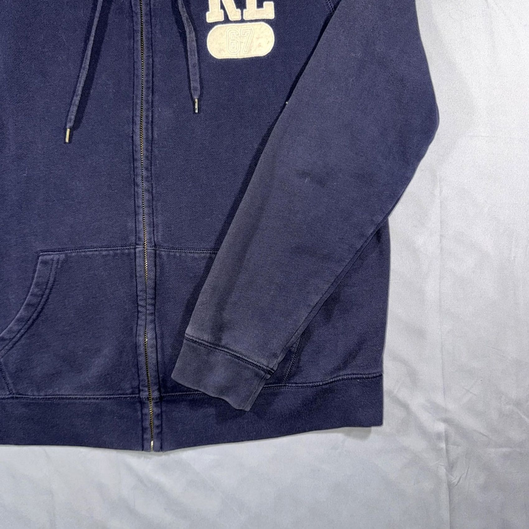 Vintage Polo Jeans Company Ralph Lauren Hoodie Mens XL Blue Full Zip RL 67 Sweatshirt Size US XL / EU 56 / 4 - 6 Thumbnail