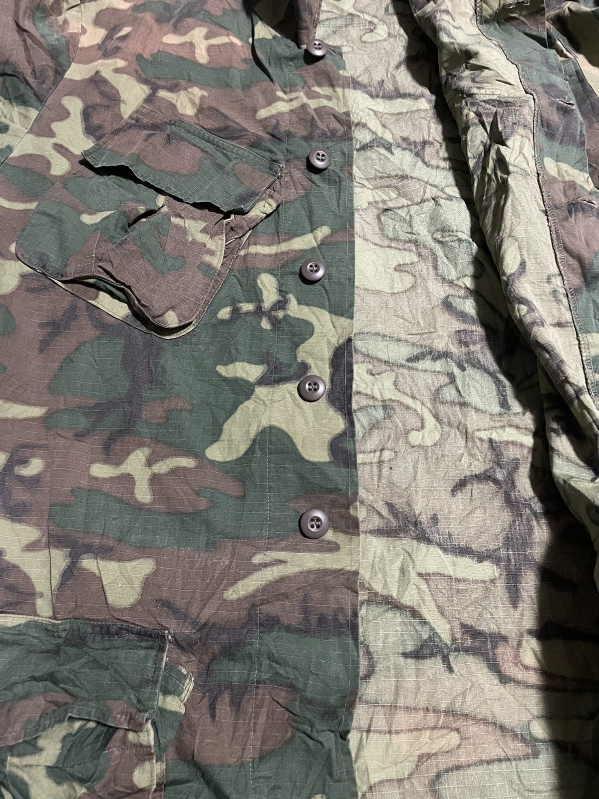 Vintage Vintage 1969 ERDL Camo Vietnam War Slant Pocket Jacket Size US M / EU 48-50 / 2 - 5 Thumbnail