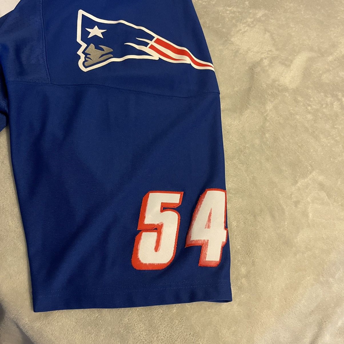 Mitchell & Ness New England Patriots Jersey Men 4XL Blue 1996 Tedy Bruschi Size US XXL / EU 58 / 5 - 6 Thumbnail