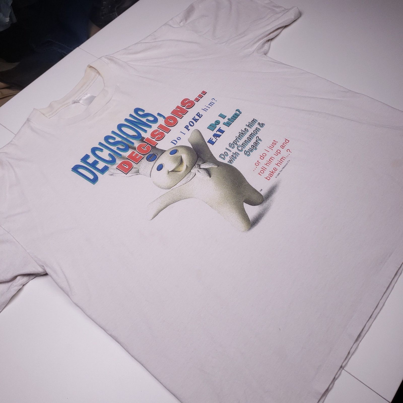 Vintage Vtg 90s Pillsbury Dough-Boy Mens Tee Size US XL / EU 56 / 4 - 2 Thumbnail