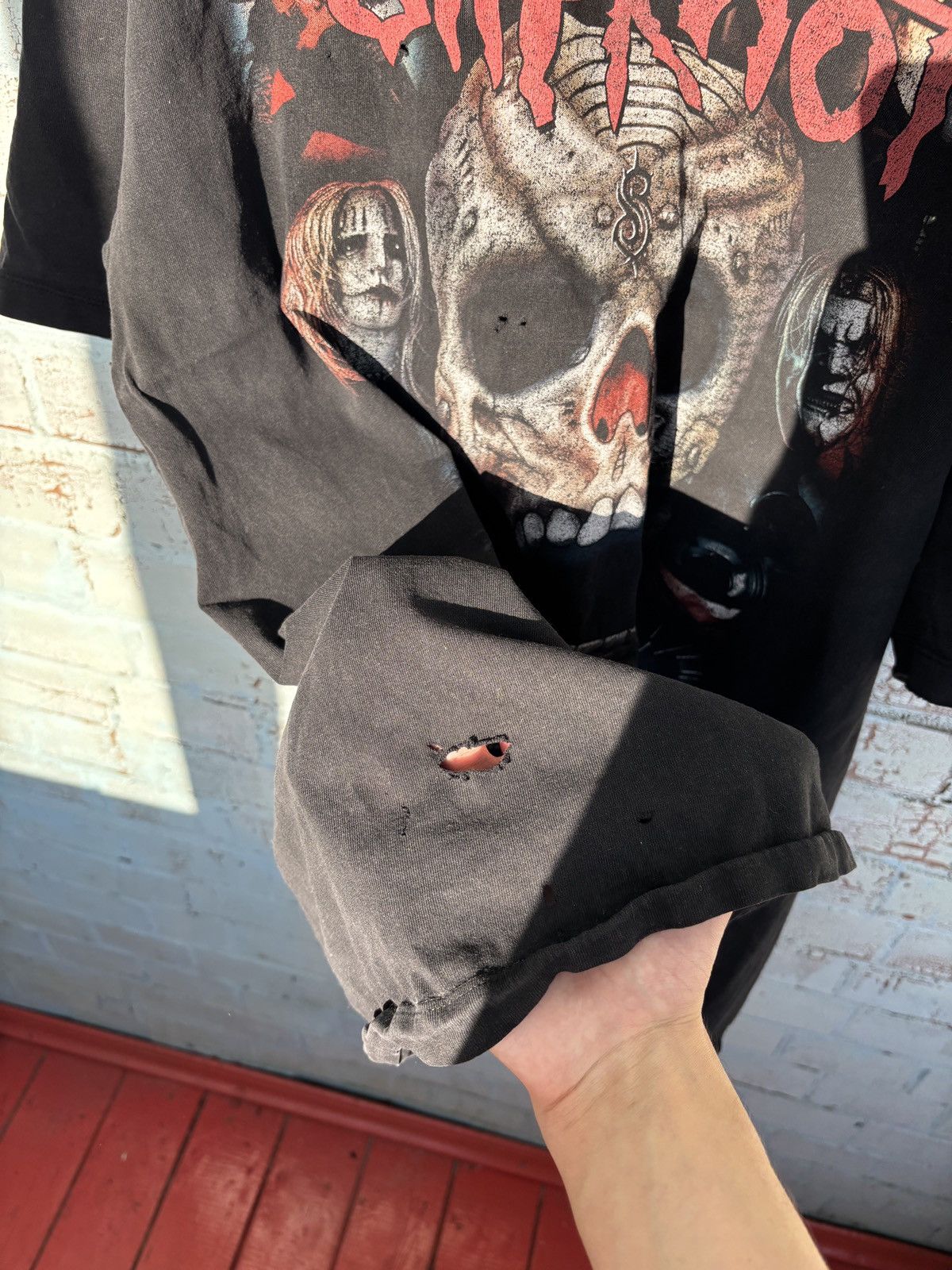 Vintage crazy distressed fade vintage slipknot t-shirt rock 90s Size US XL / EU 56 / 4 - 5 Thumbnail