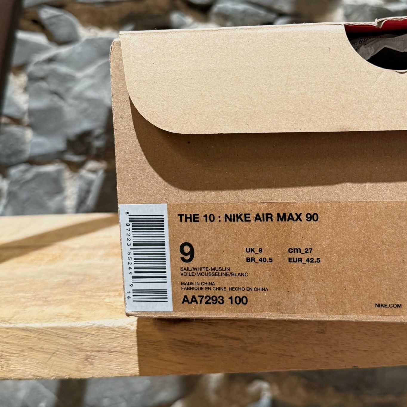Nike X Off-White The Ten White Air Max 90 Sneakers