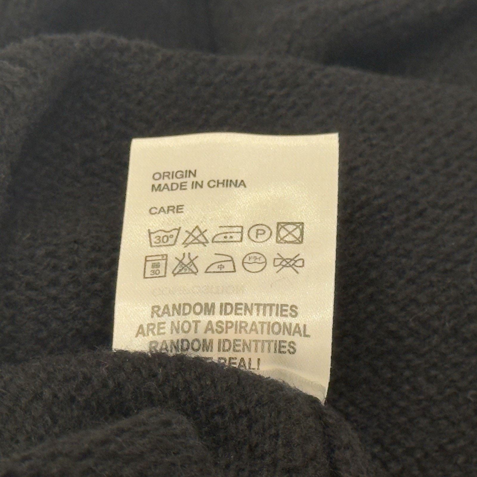 Random Identities Random Identities Black Wool Crewneck Sweater in Size L Size US L / EU 52-54 / 3 - 5 Thumbnail