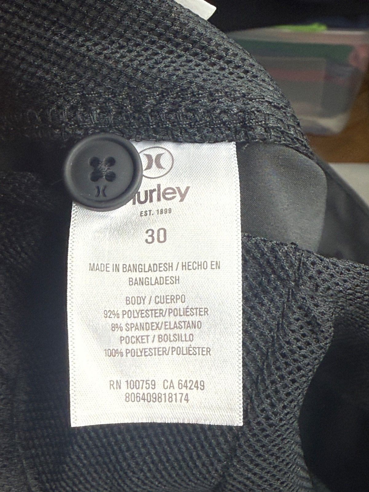 Hurley Hurley Size US 30 / EU 46 - 7 Thumbnail
