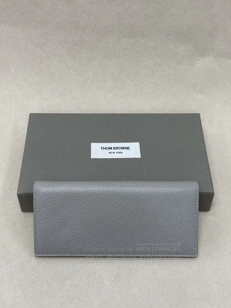 Thom Browne Thom Browne Gray lily-leaf striped long wallet Size ONE SIZE - 5 Thumbnail