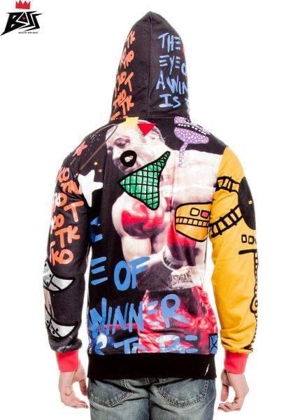 Bass By Ron Bass × Vintage Bass by ron bass men's colourful black&red hoodie jacket Size US M / EU 48-50 / 2 - 2 Thumbnail