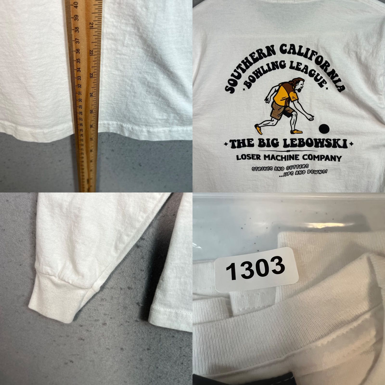 Vintage VINTAGE The Big Lebowski X Loser Machine Co. White Long Sleeve T-Shirt Small Mens Size US S / EU 44-46 / 1 - 8 Thumbnail