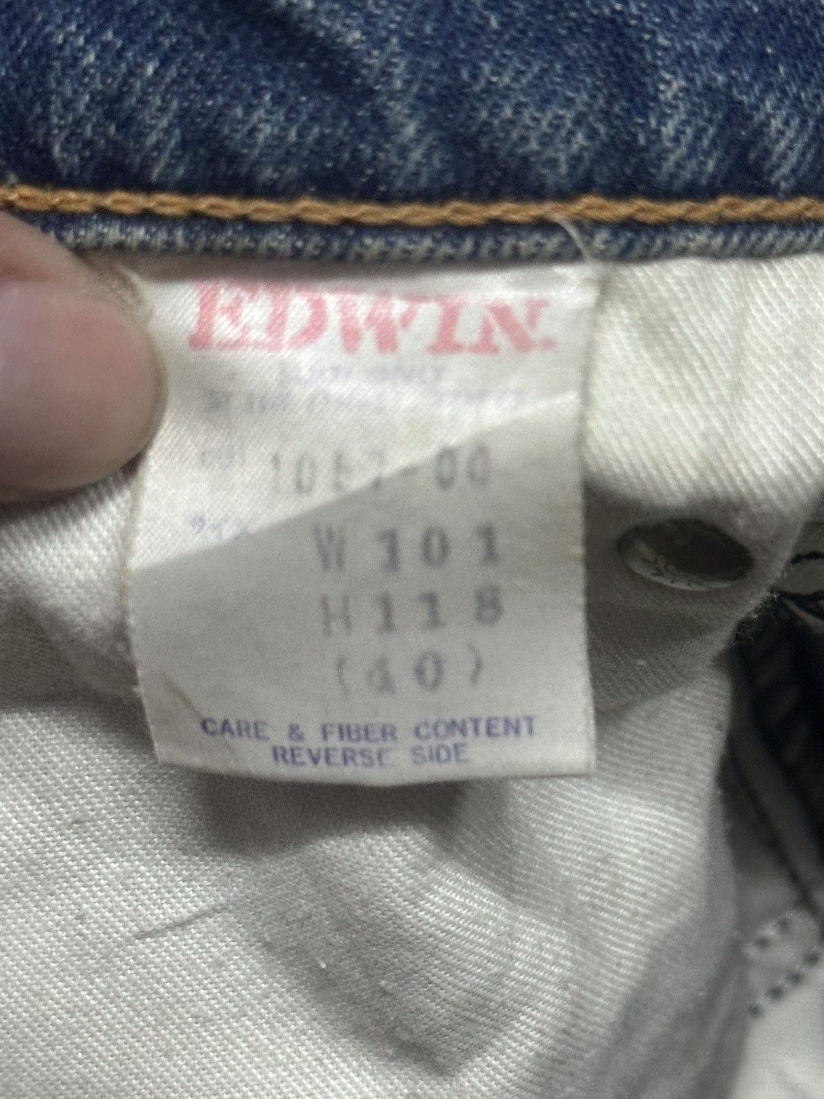Edwin Edwin Vintage Baggy Loose Style With Faded Wash Size US 38 / EU 54 - 8 Thumbnail