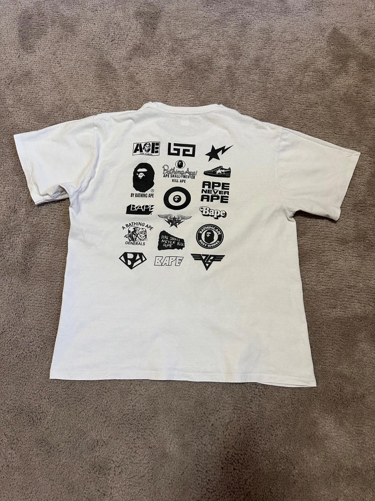Bape Bape All Logo A Bathing Ape Japan Streetwear Size US L / EU 52-54 / 3 - 7 Thumbnail