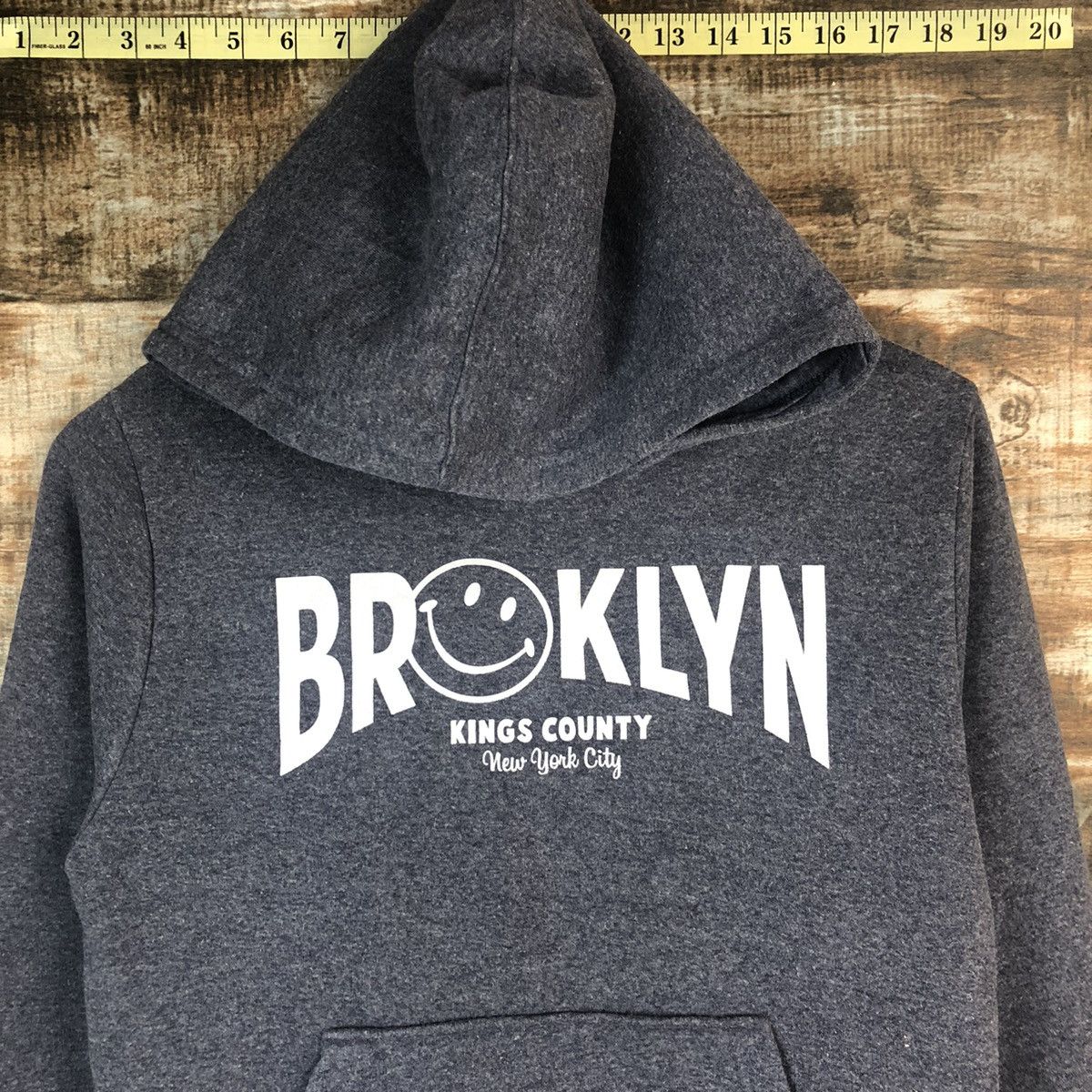 Japanese Brand Broklyn home boys sweatshirt Grey Hoodie #A1459 Size US S / EU 44-46 / 1 - 5 Thumbnail