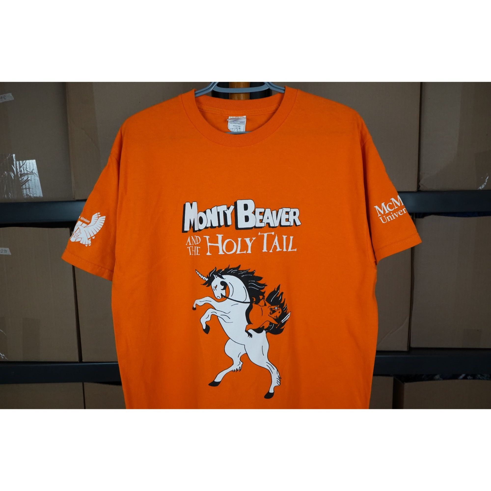 Other McMaster University Orange Tshirt Men's L #313 Size US L / EU 52-54 / 3 - 3 Thumbnail
